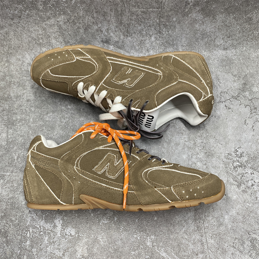 UA Miu Miu x New Balance 530 SL suede sneakers