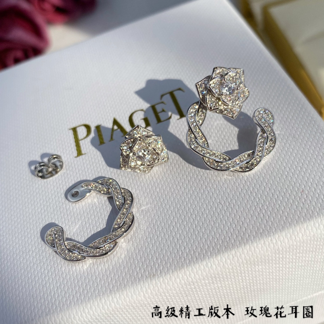 Piaget rose hoop Earrings