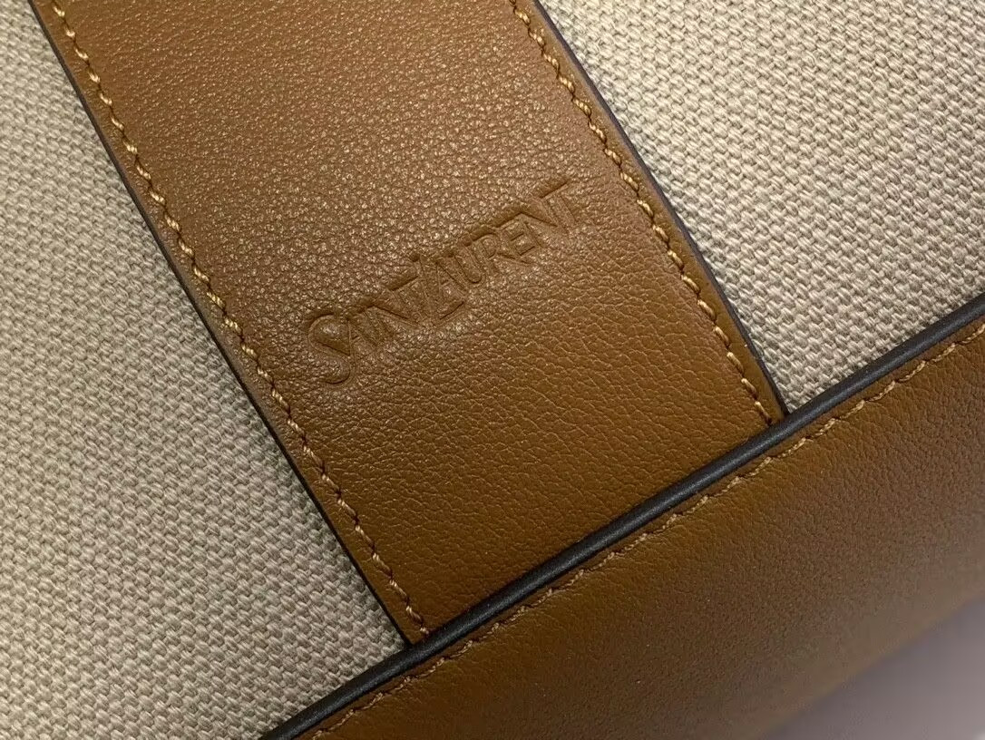 Y*L y tote in canvas and leather 37×32×7cm