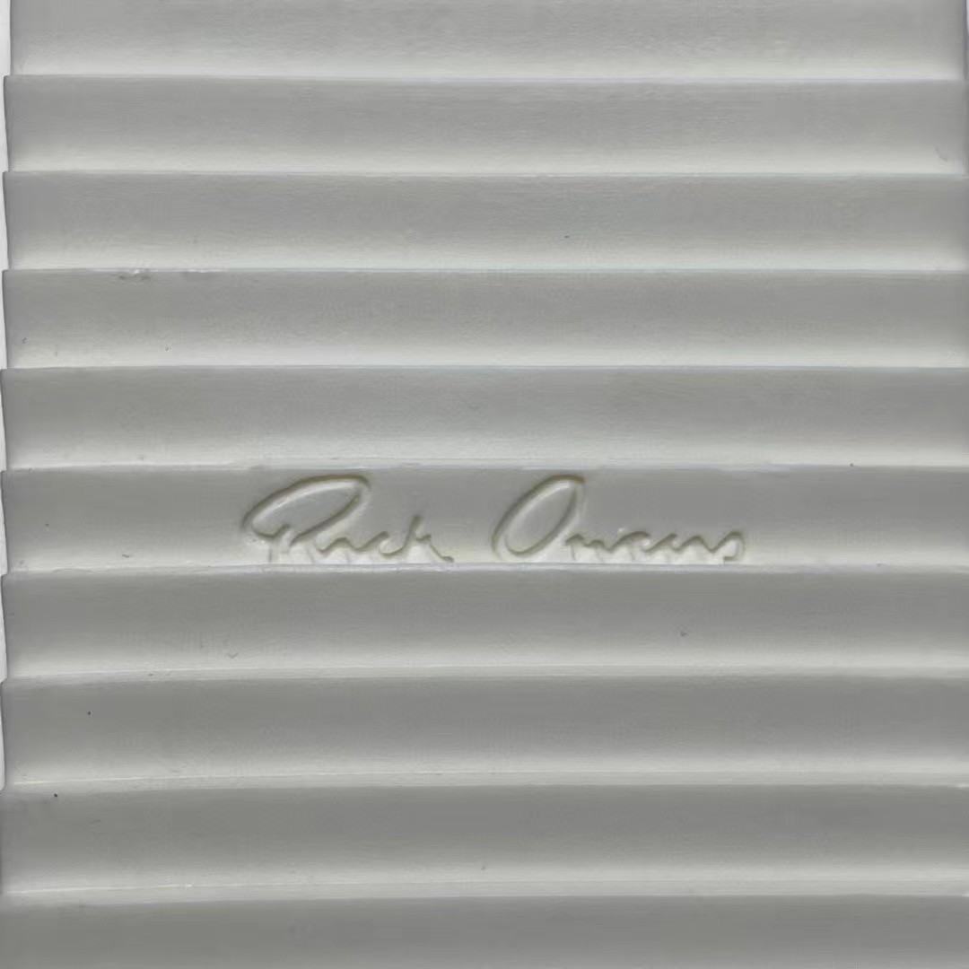 UA Rick Owens Geobasket High Black White 21ss