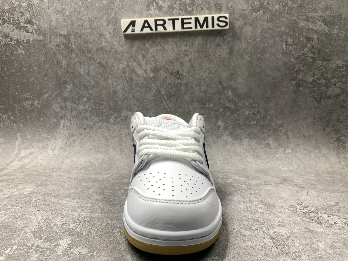 Nike SB Dunk Low Orange Label White Navy