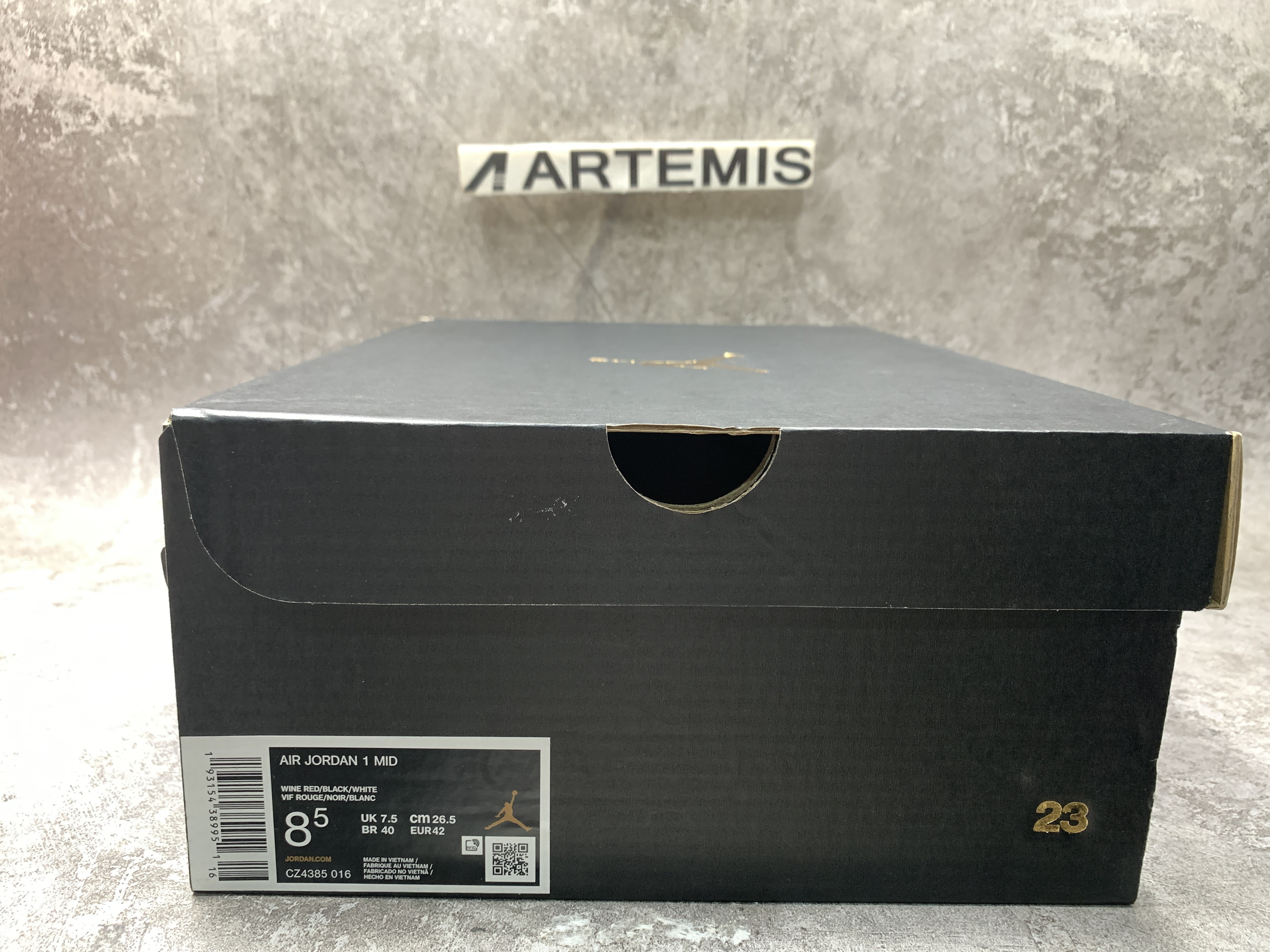 Air Jordan 1 Mid SE Black Dark Beetroot