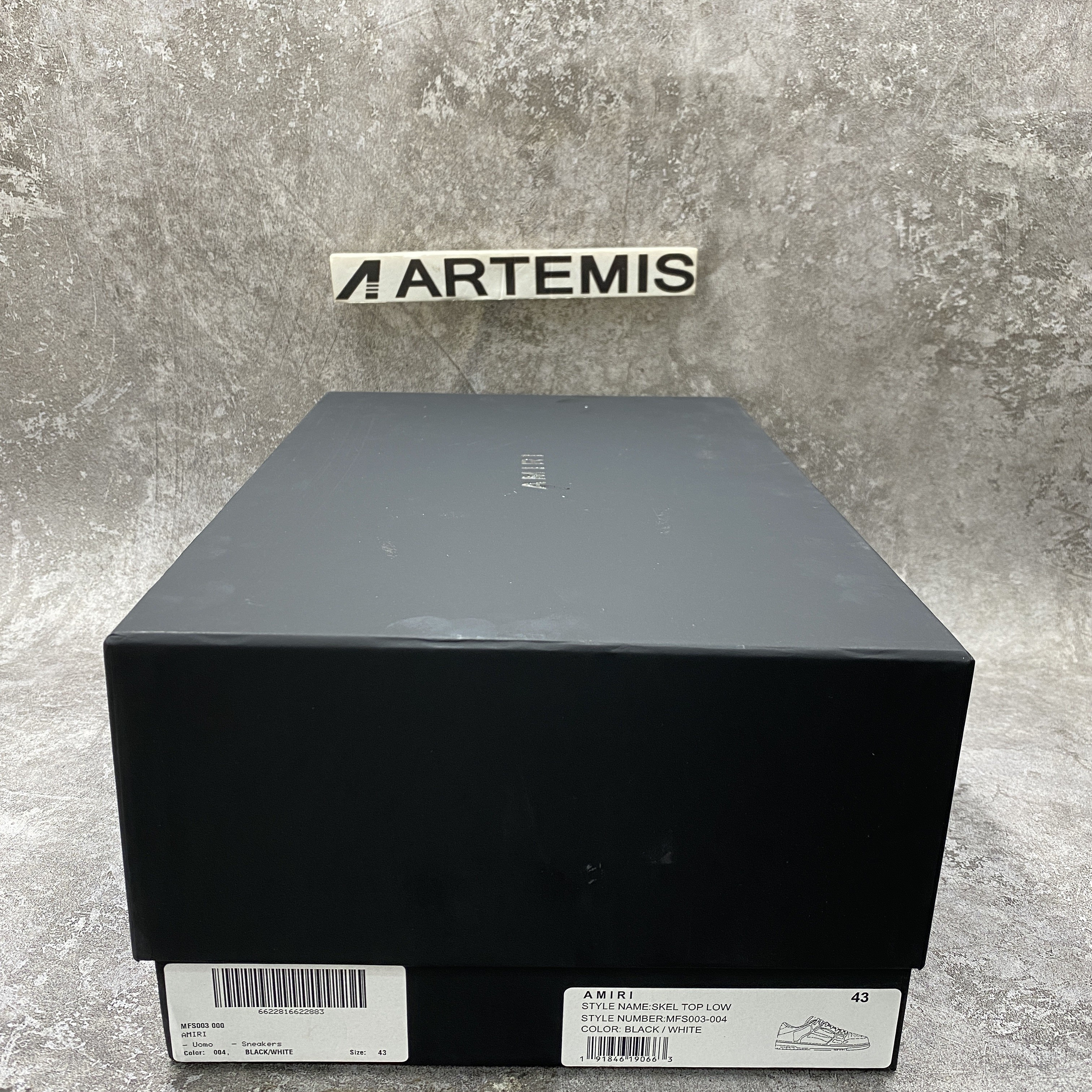 Amiri Skel Top Low Black White