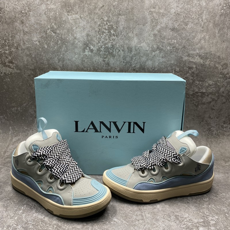 Lanvin Leather Curb Light Blue Gum