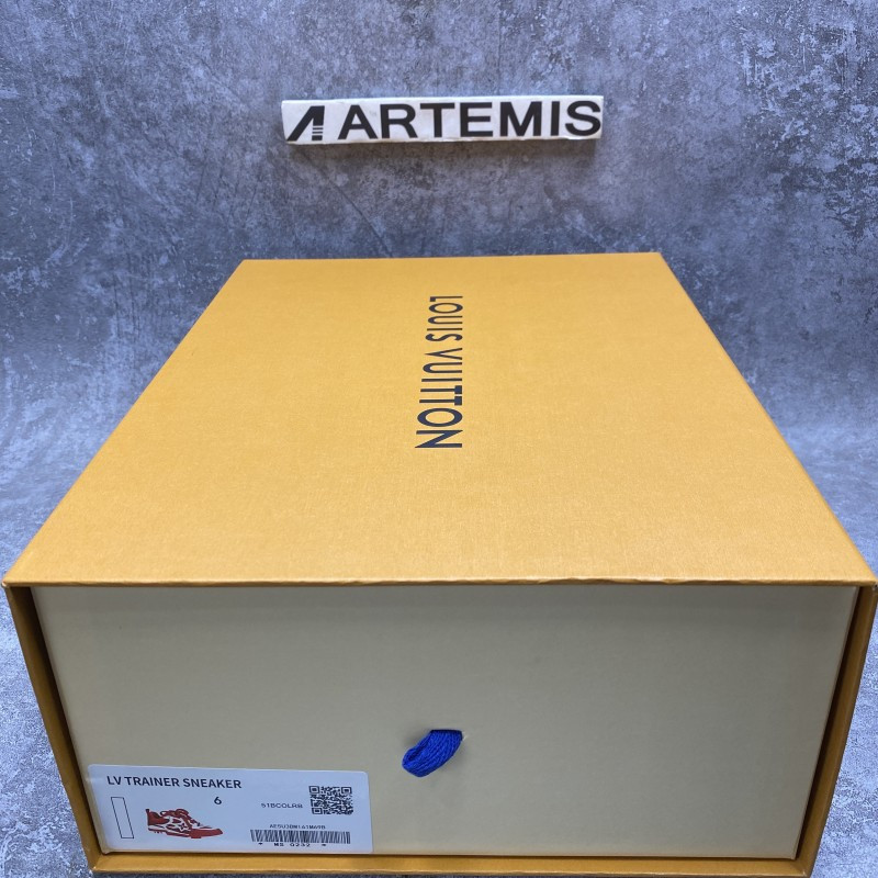 LV Skate Sneaker Red White