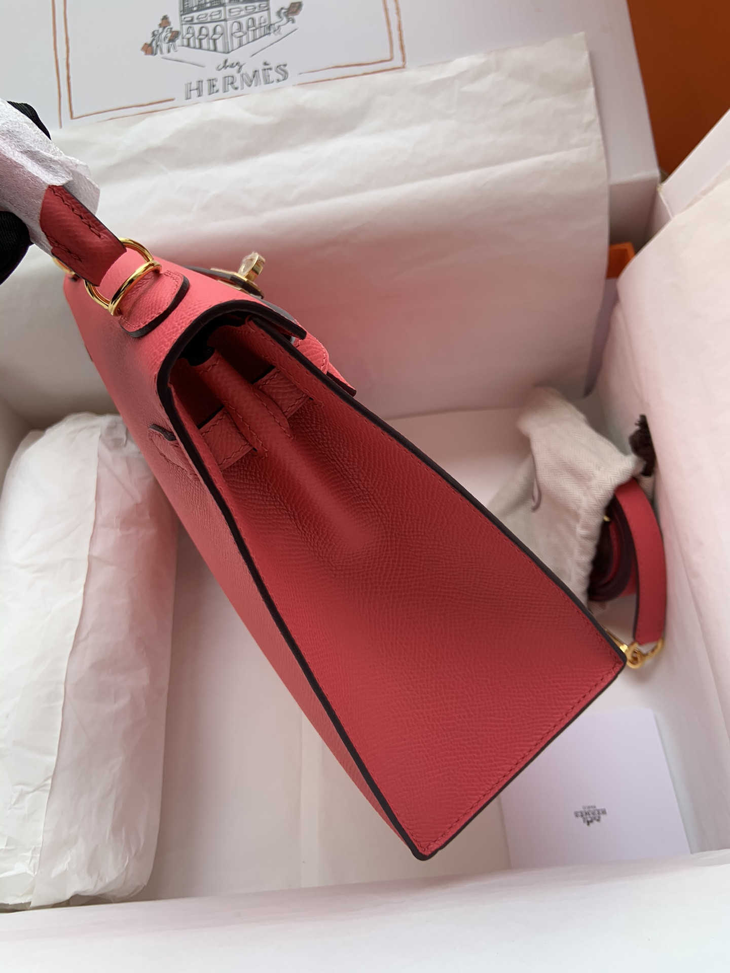 HERMÈS Kelly Gold-tone Hardware 25 28