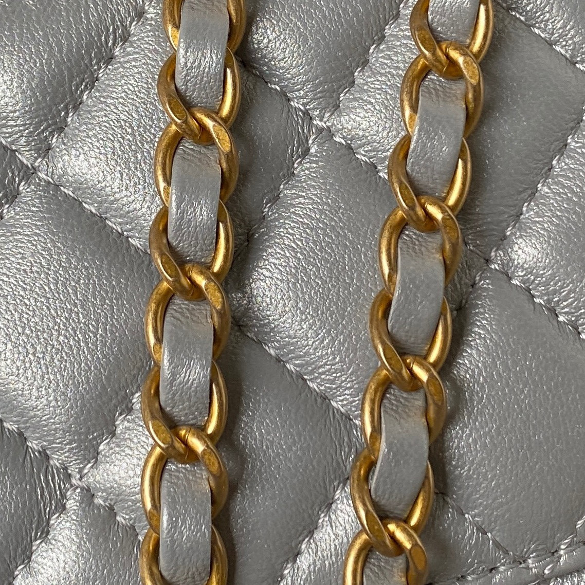 Ch*el mini classic handbag with top handle 12 × 20 × 6 cm