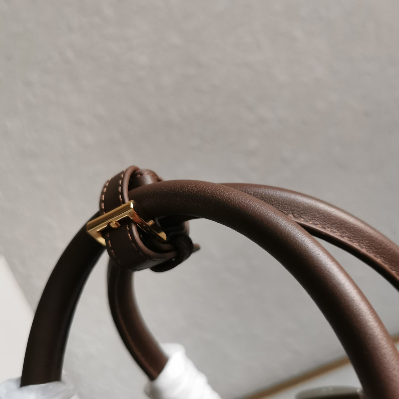 Pra*a large Pra*a buckle suede bag with belt 27.5x37.5x14cm