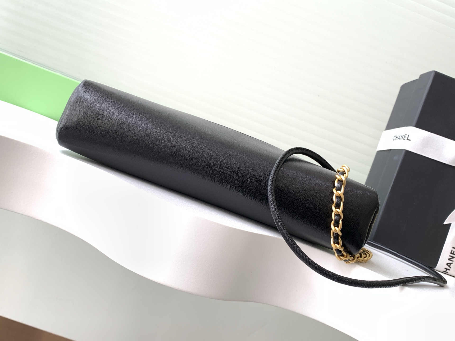 Ch*el 31 mini shopping bag lambskin & gold-tone metal 22x23x5cm