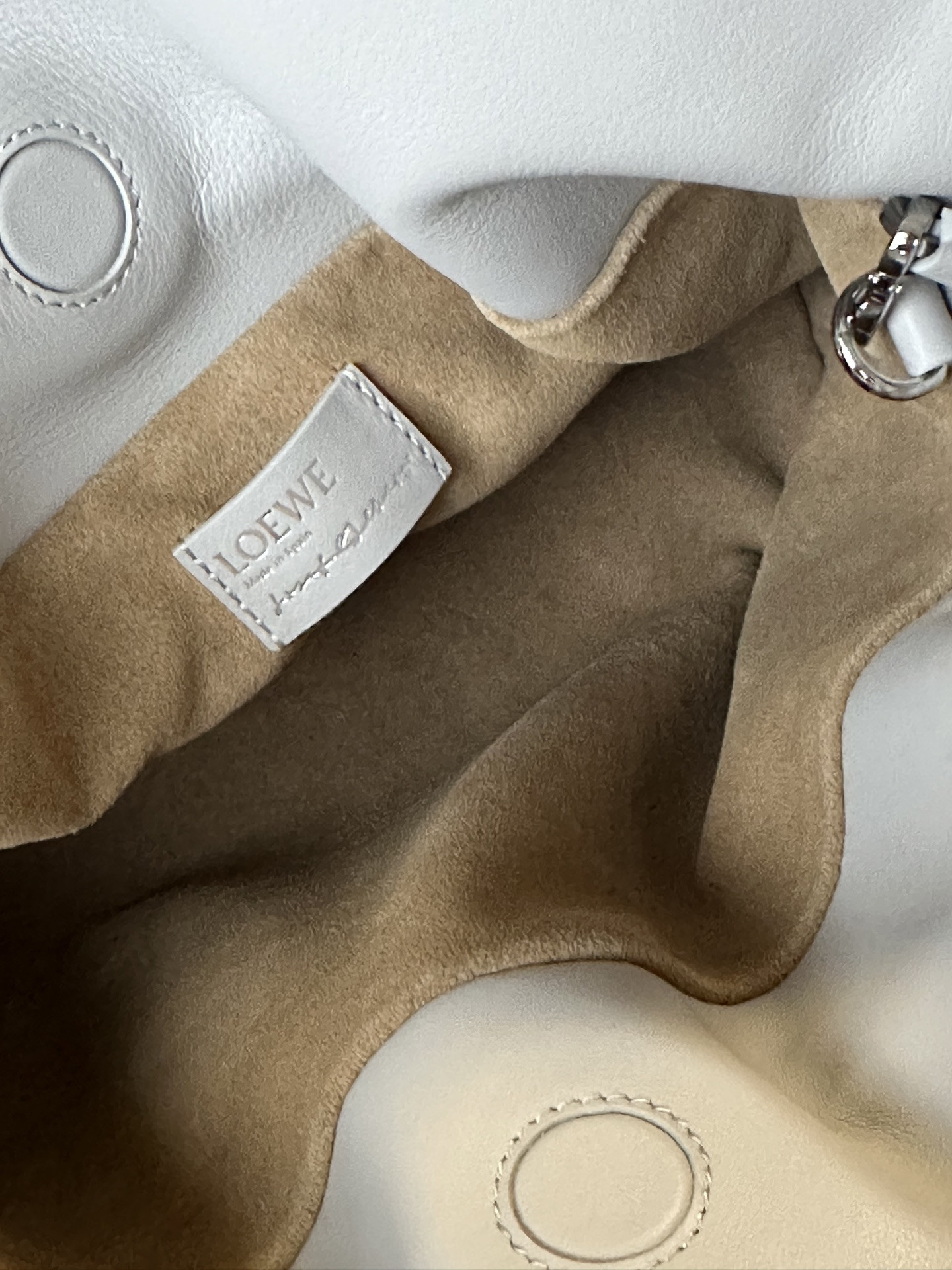 L0ew* x albers medium flamenco clutch in nappa calfskin 24.5x30x10.5cm