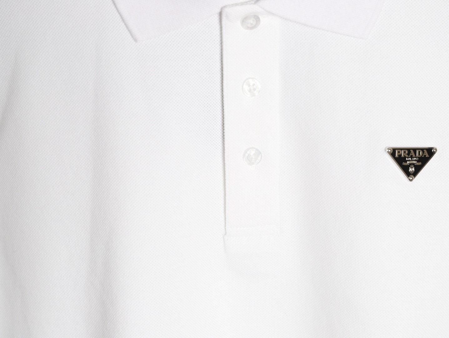 Pra*a 26ss short-sleeved polo shirt