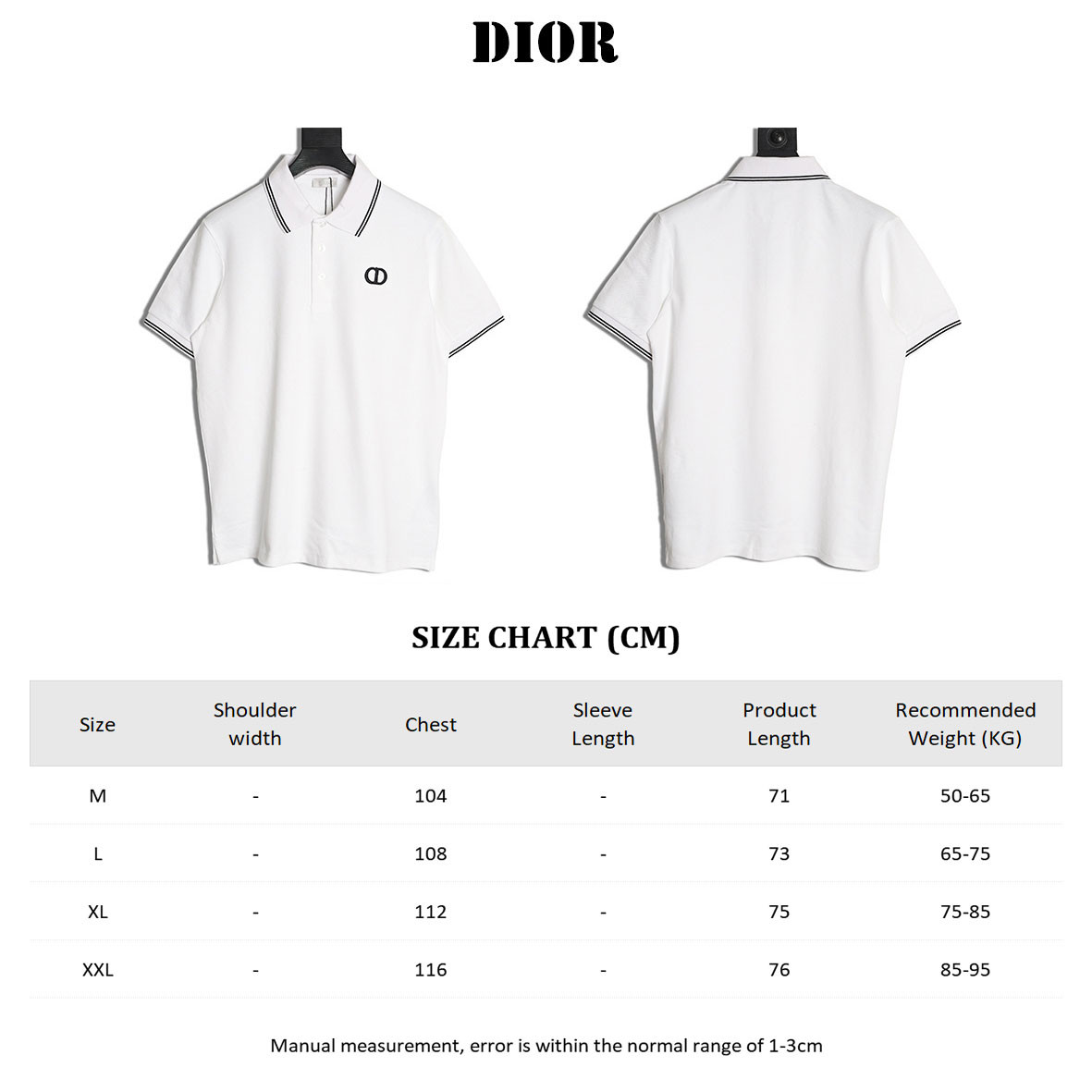 D10r 26ss short-sleeved polo shirt