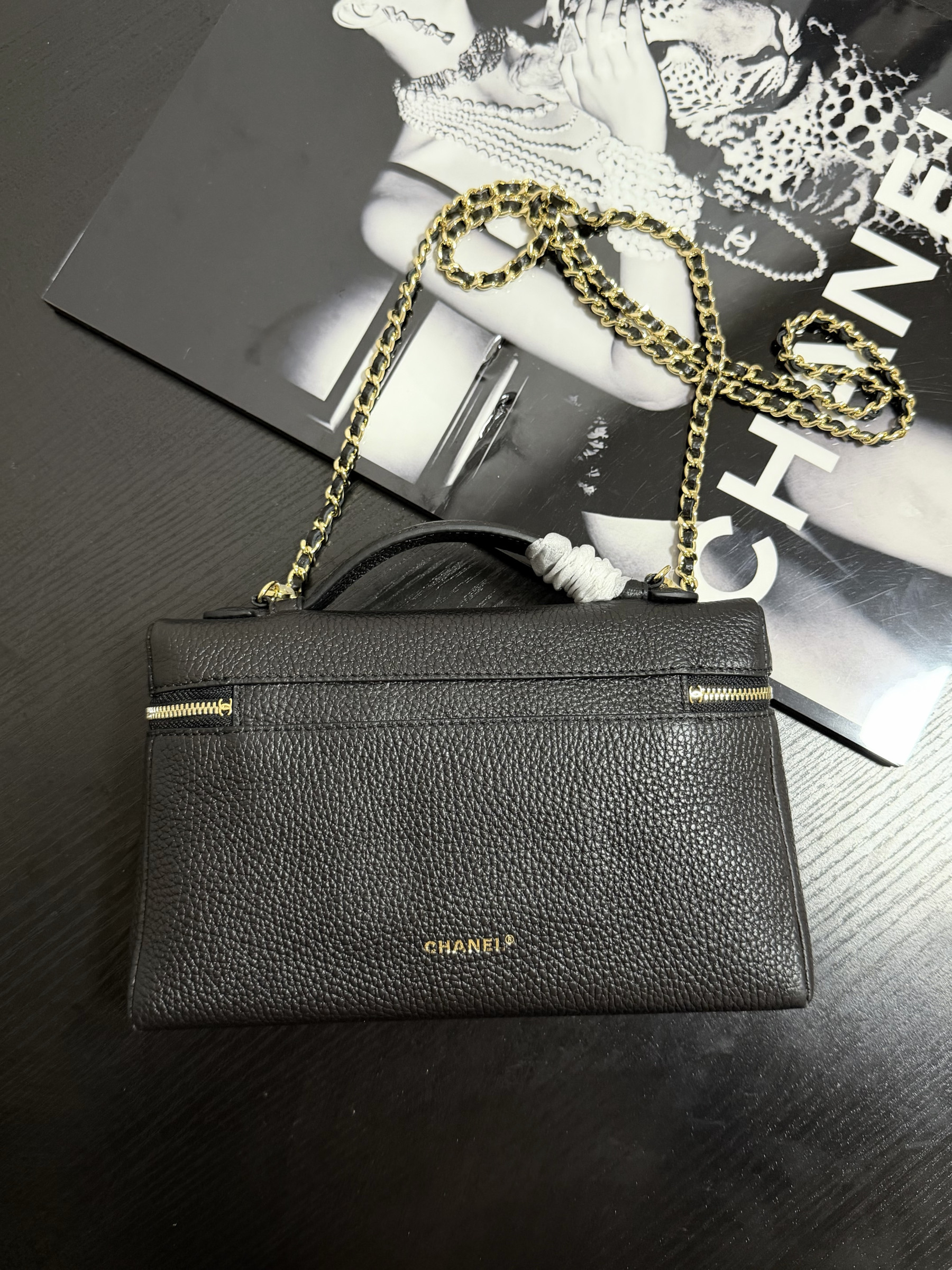 CHANEL Classic Vanity with chain Handbag AP5347 15x23x5cm