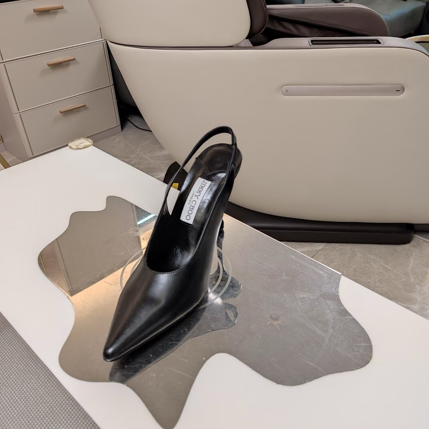ua J1m*y Ch00 leather pumps 100mm