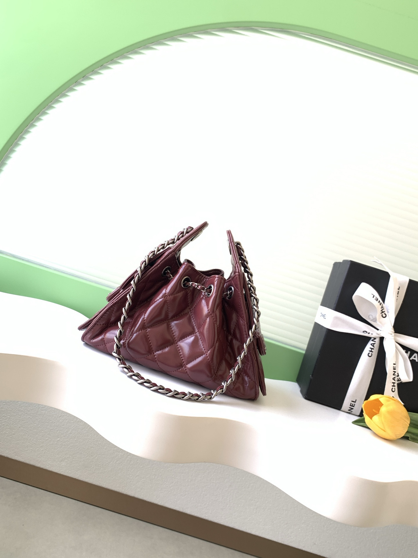 CHANEL 25C Bucket Bag 20x22x12.5cm