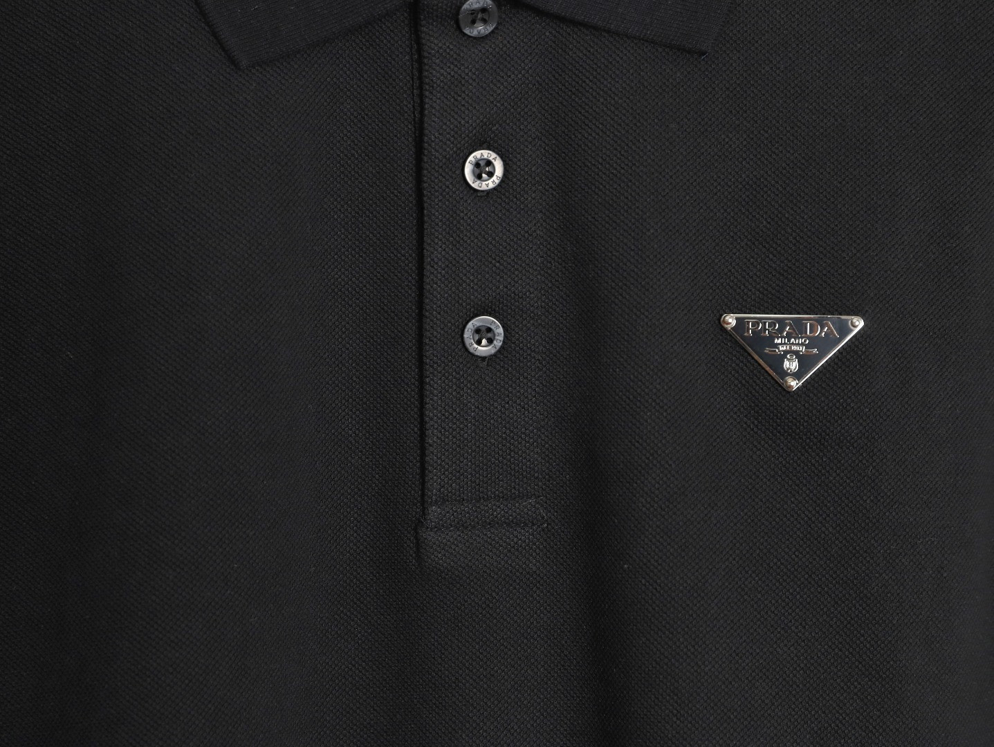 Pra*a 26ss short-sleeved polo shirt