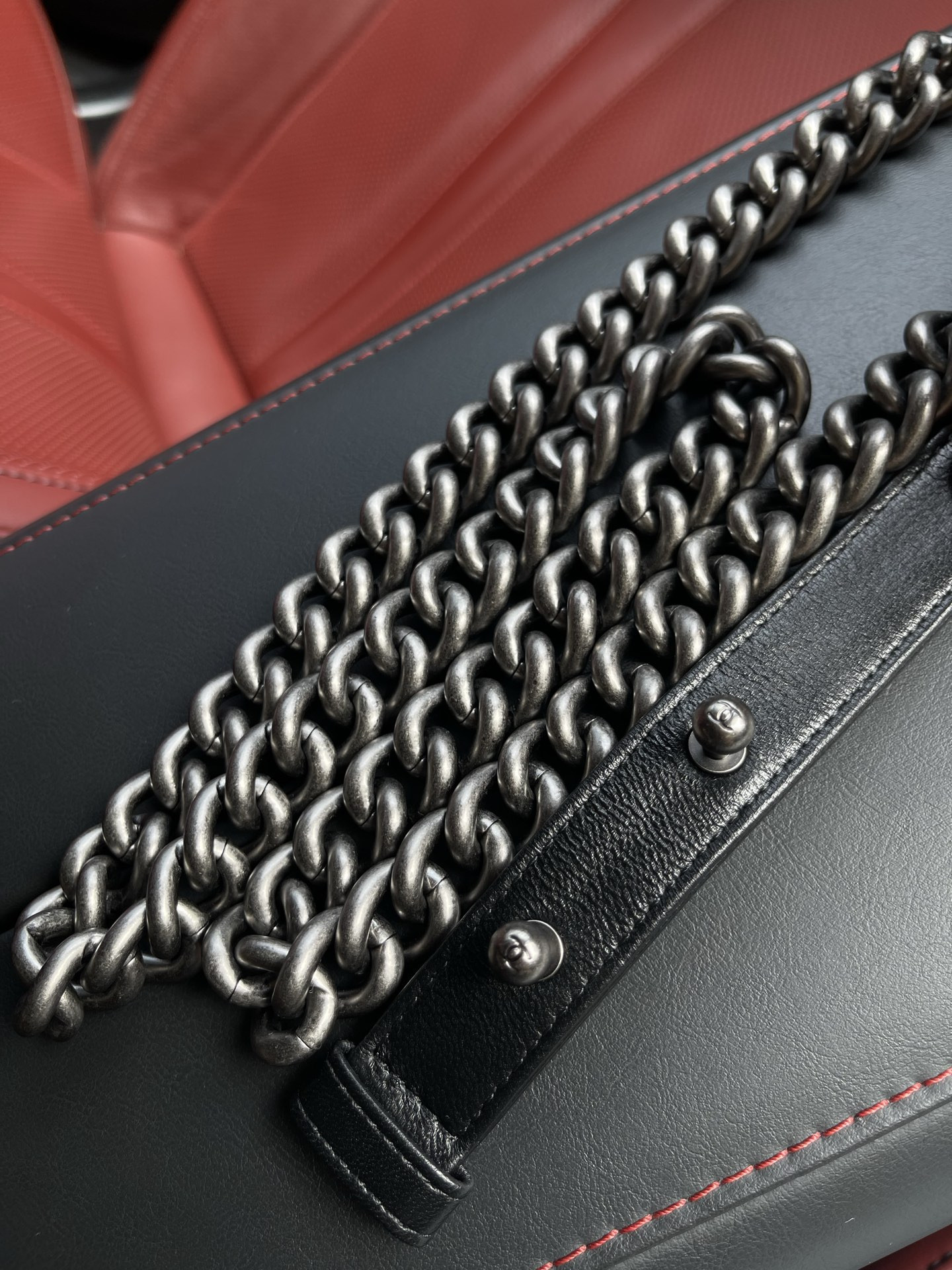 CHANEL Small BOY Handbag A67085 12x20.5x8.5cm