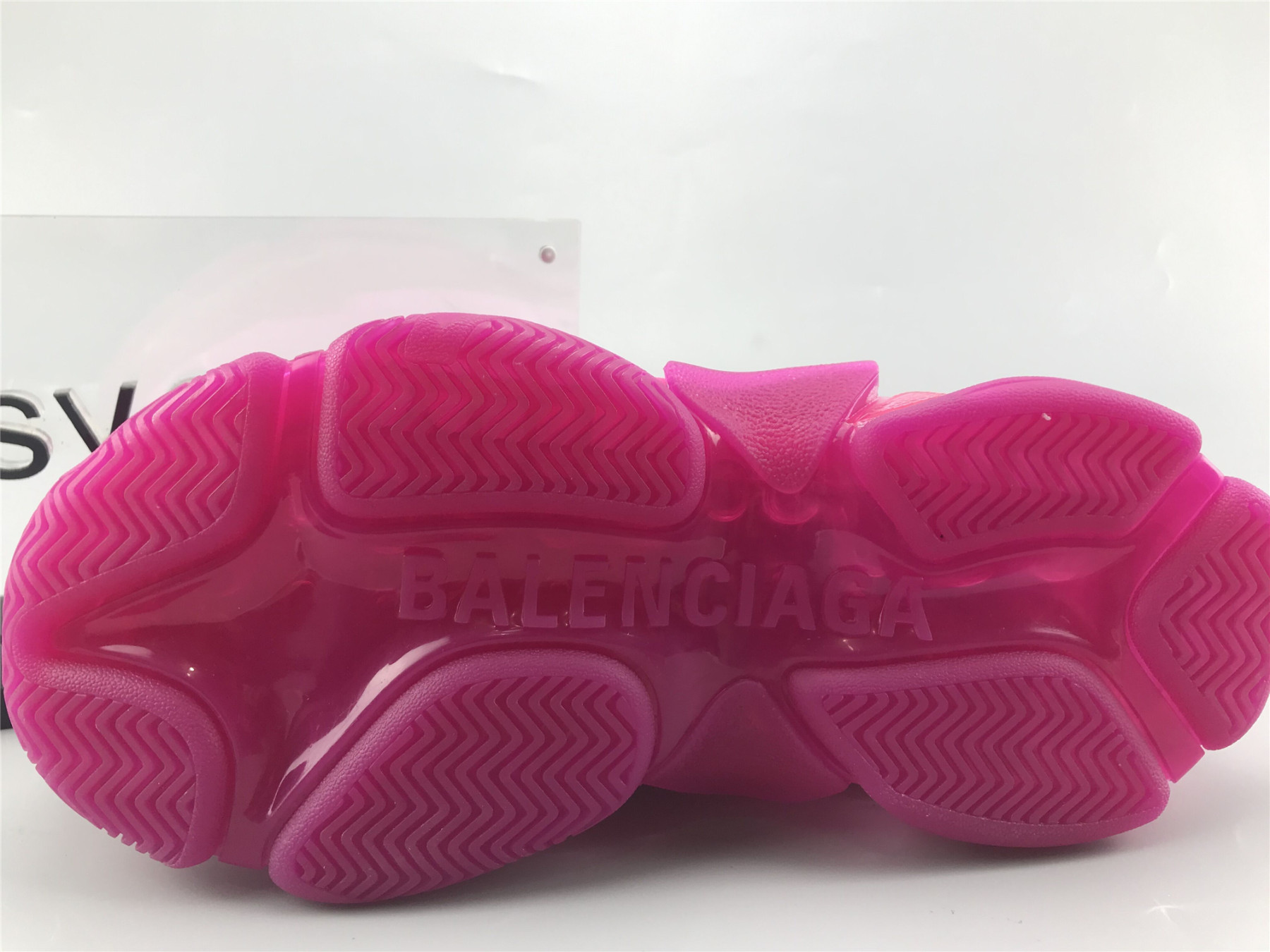 UA TRIPLE S CLEAR SOLE SNEAKER PINK