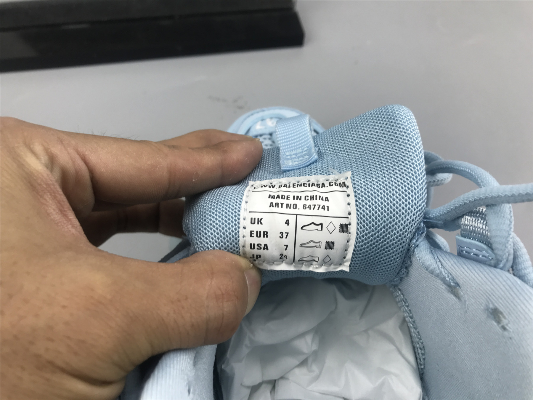 UA TRACK SNEAKER SKY BLUE TRANSPARENT