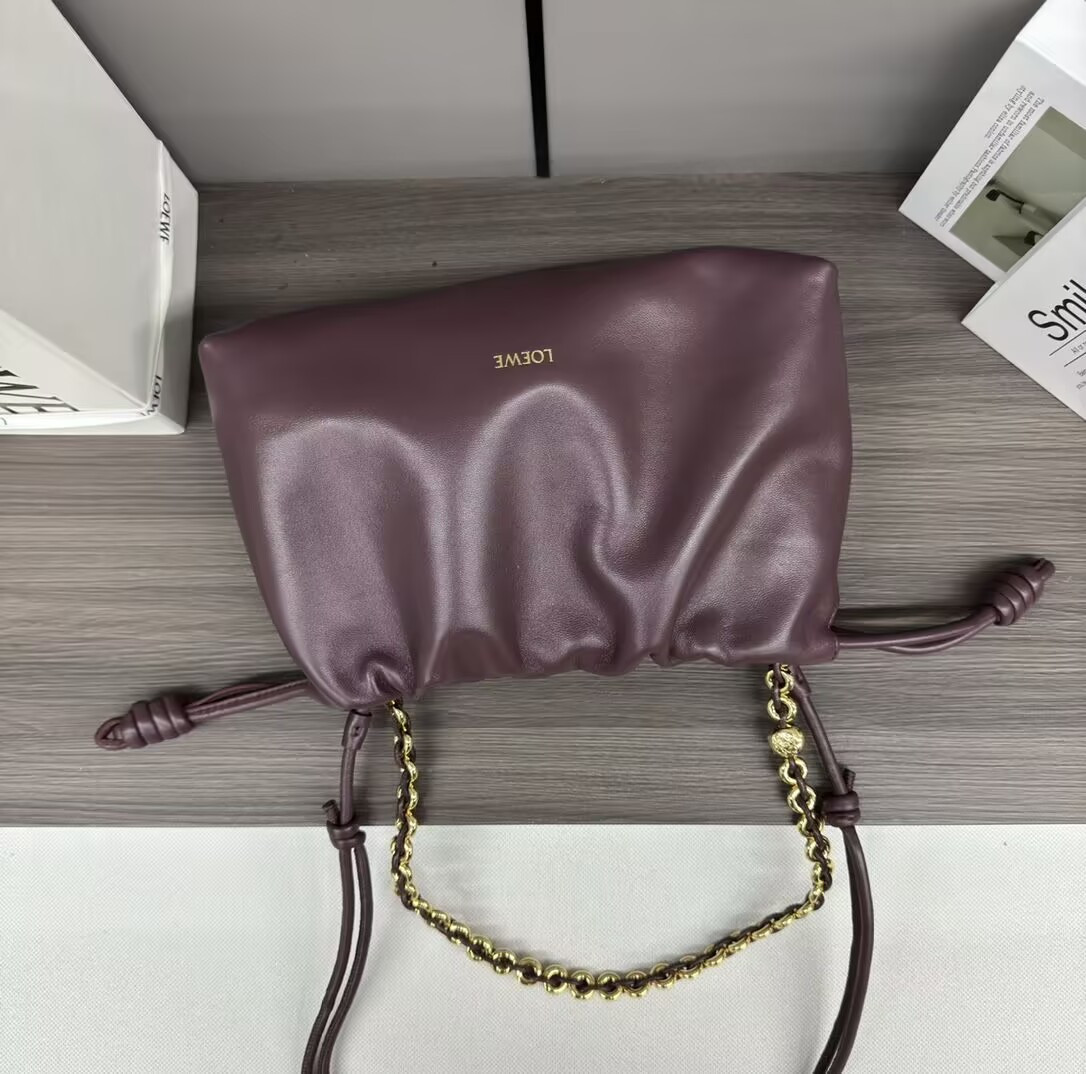 L0ew* Medium Flamenco purse in mellow nappa lambskin 30x10.5x20cm