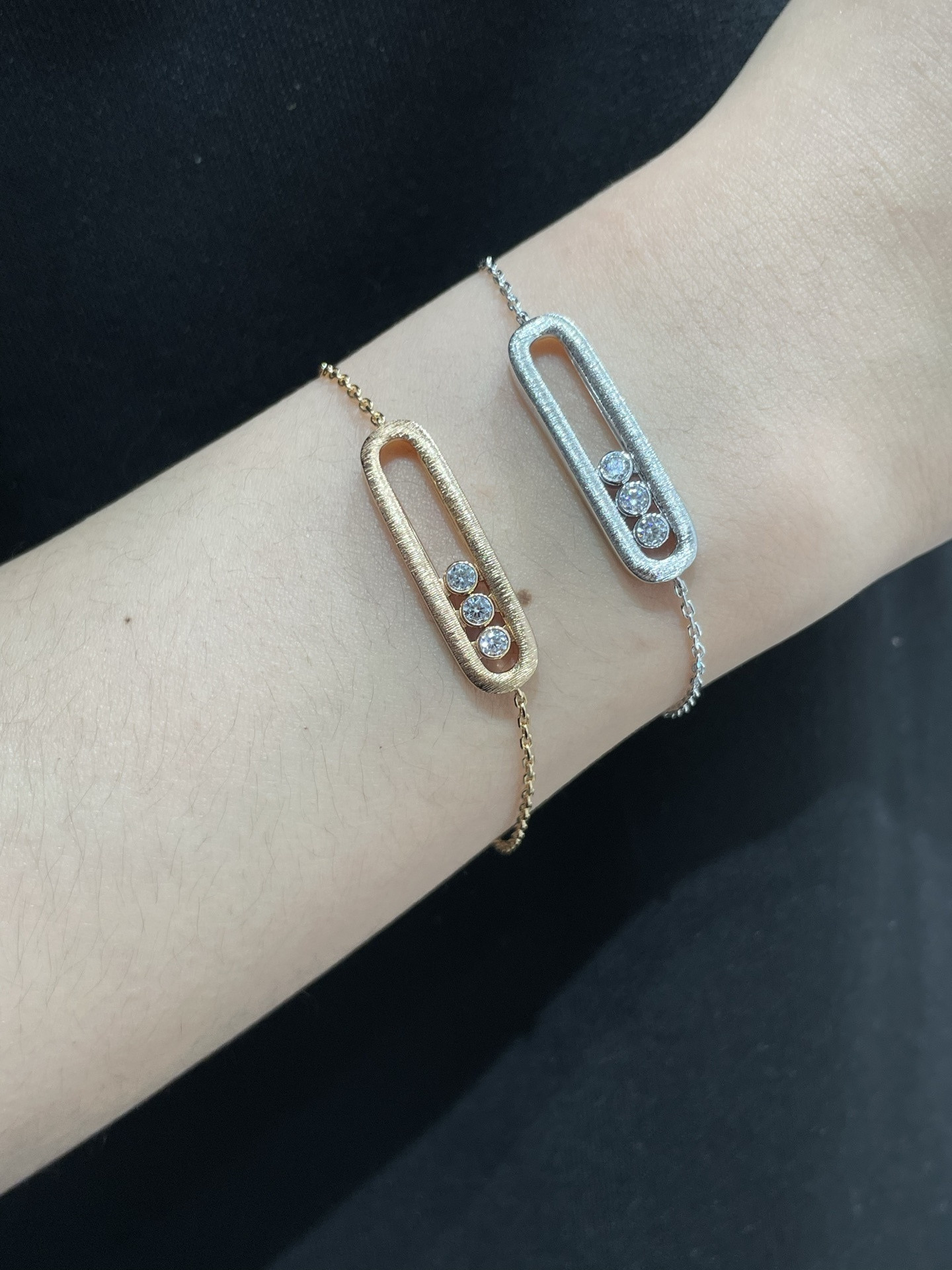 Mes1kaa move classique ciselé d1am0nds bracelet