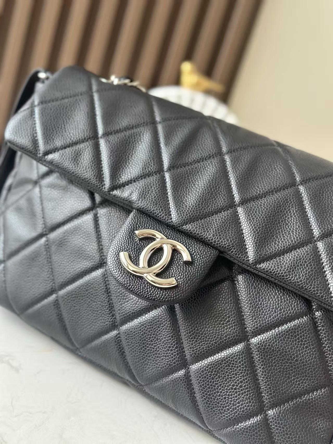 Ch**el Flap Bag AS3372 34x22x10cm