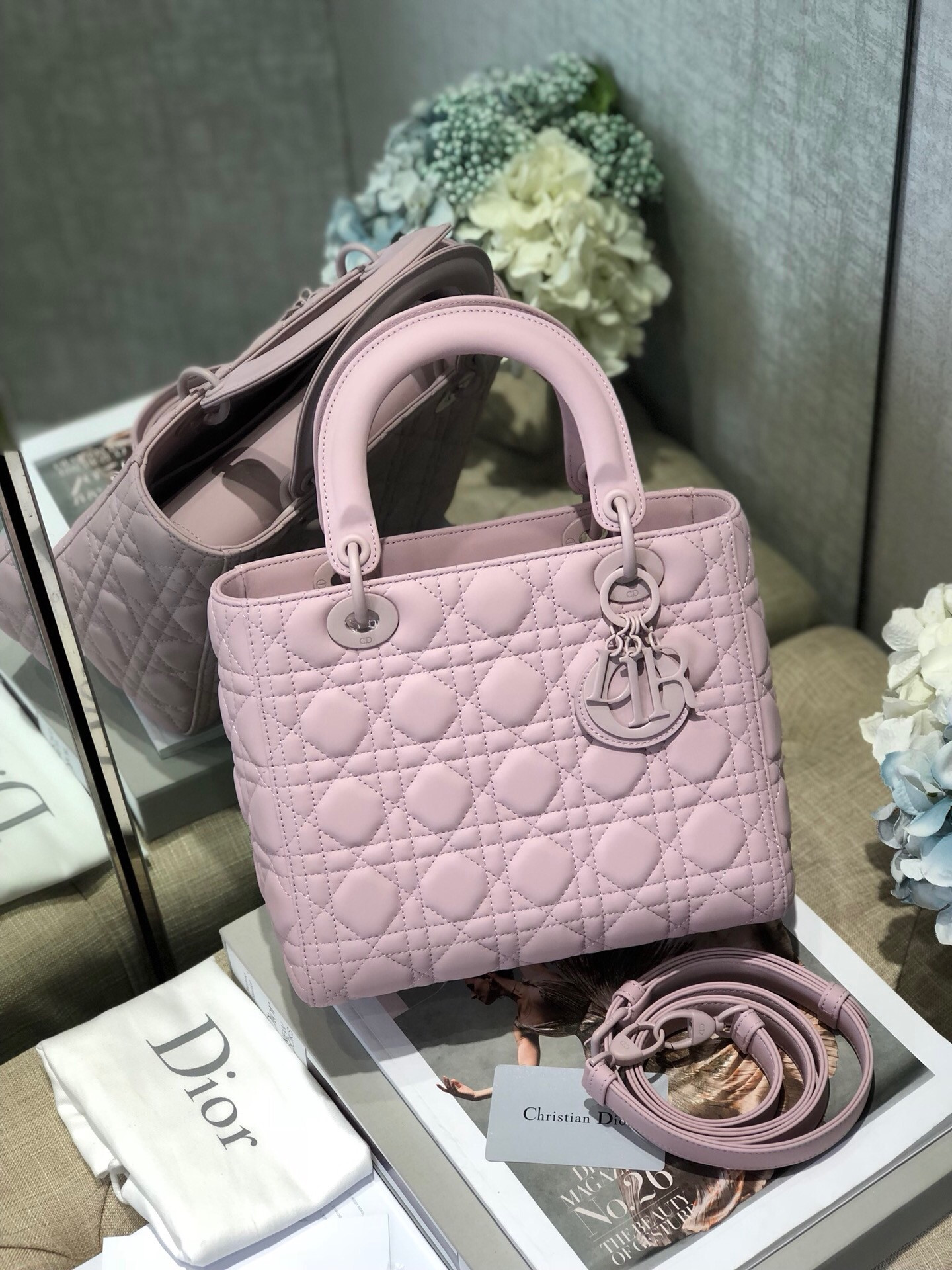 Medium Lady D10r Bag 9.5 x 8 x 4.5 inches