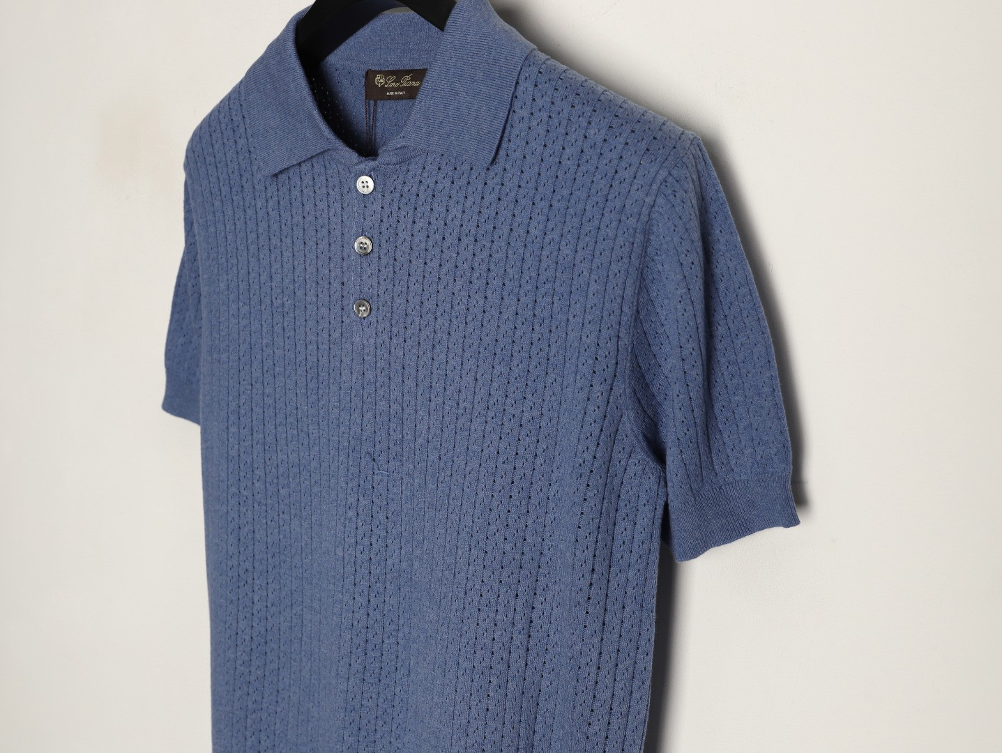 L0r0 P1ana short-sleeved polo shirt