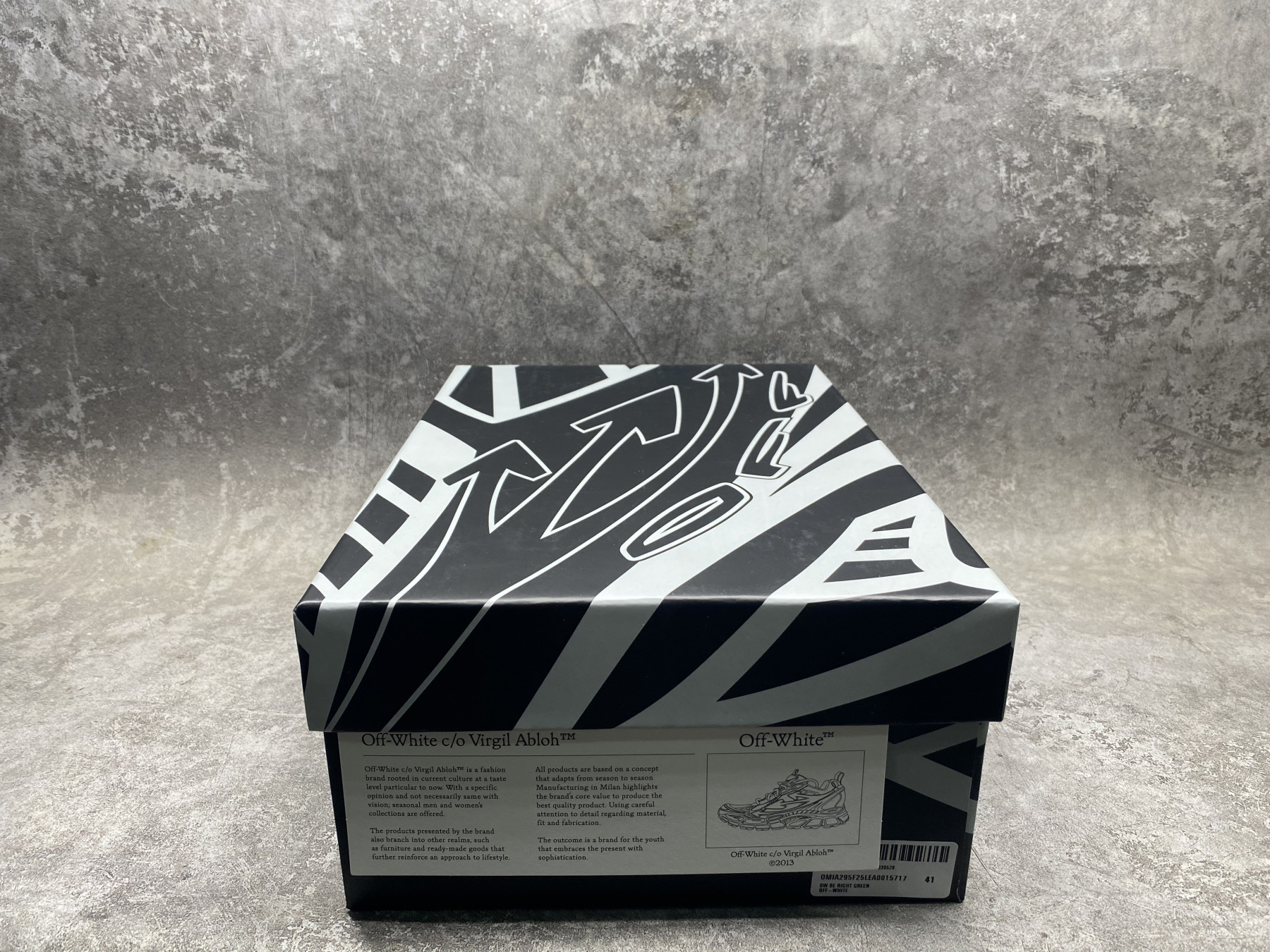 UA Off-White "BE RIGHT BACK"