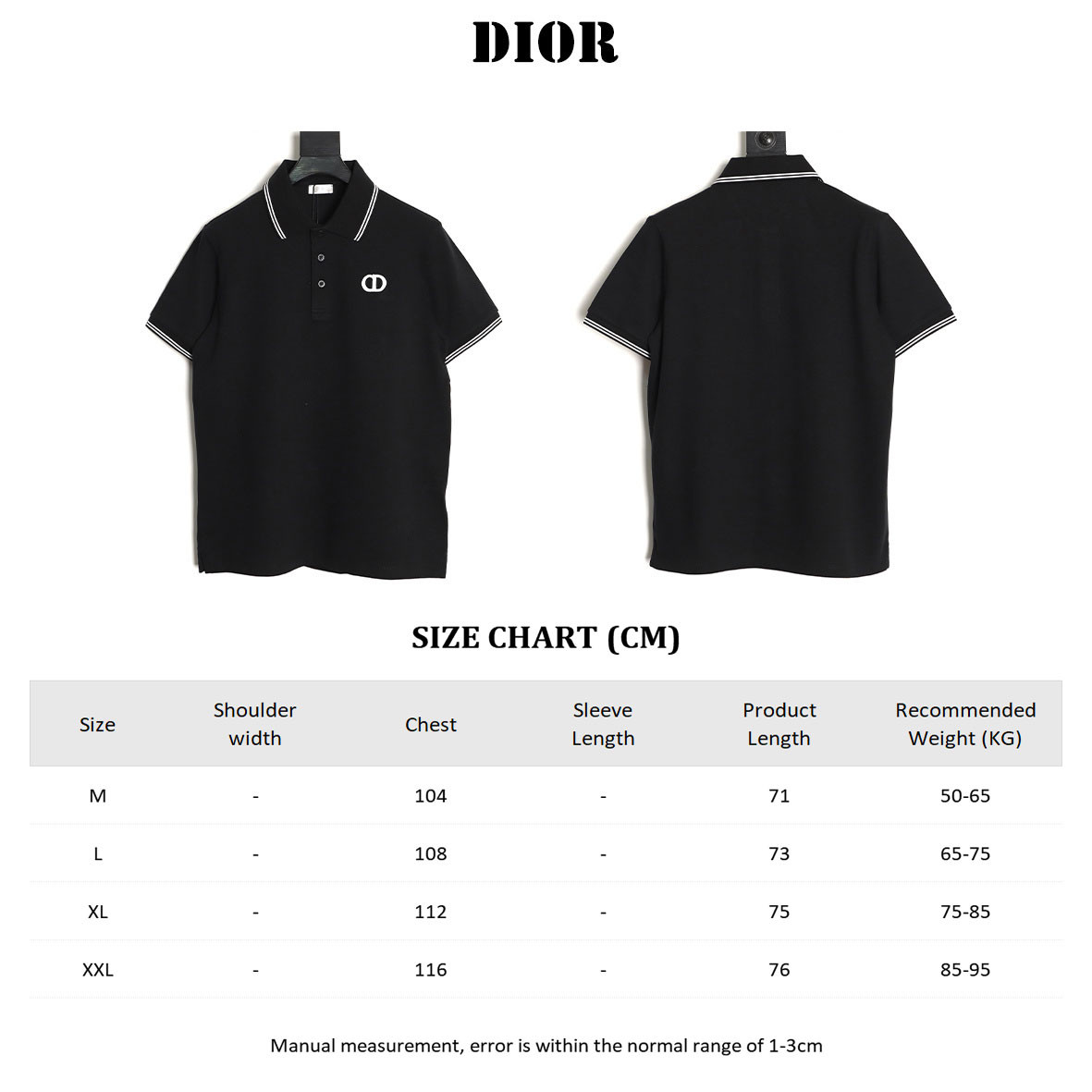 D10r 26ss short-sleeved polo shirt