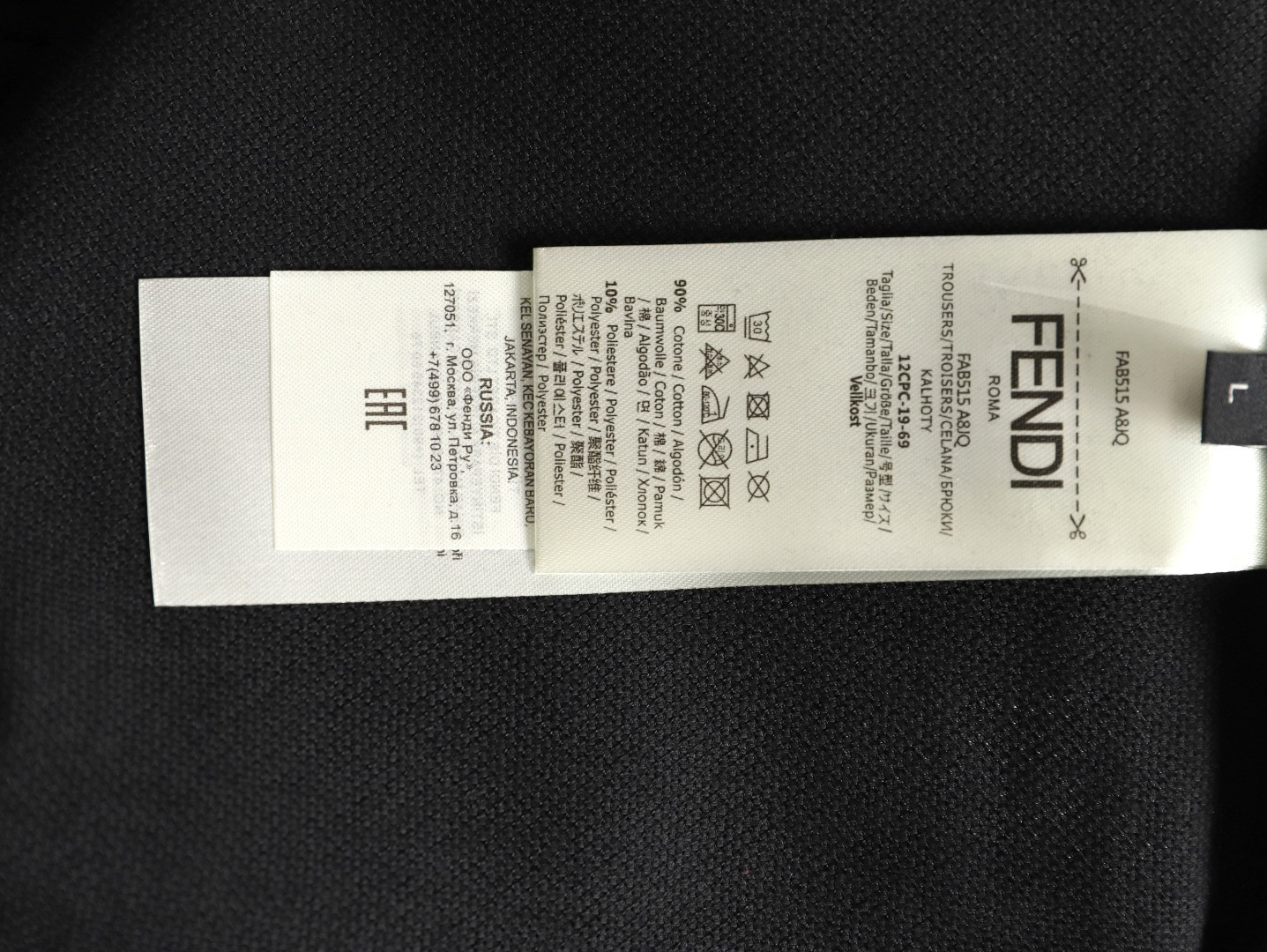 F**di 26ss short-sleeved polo shirt
