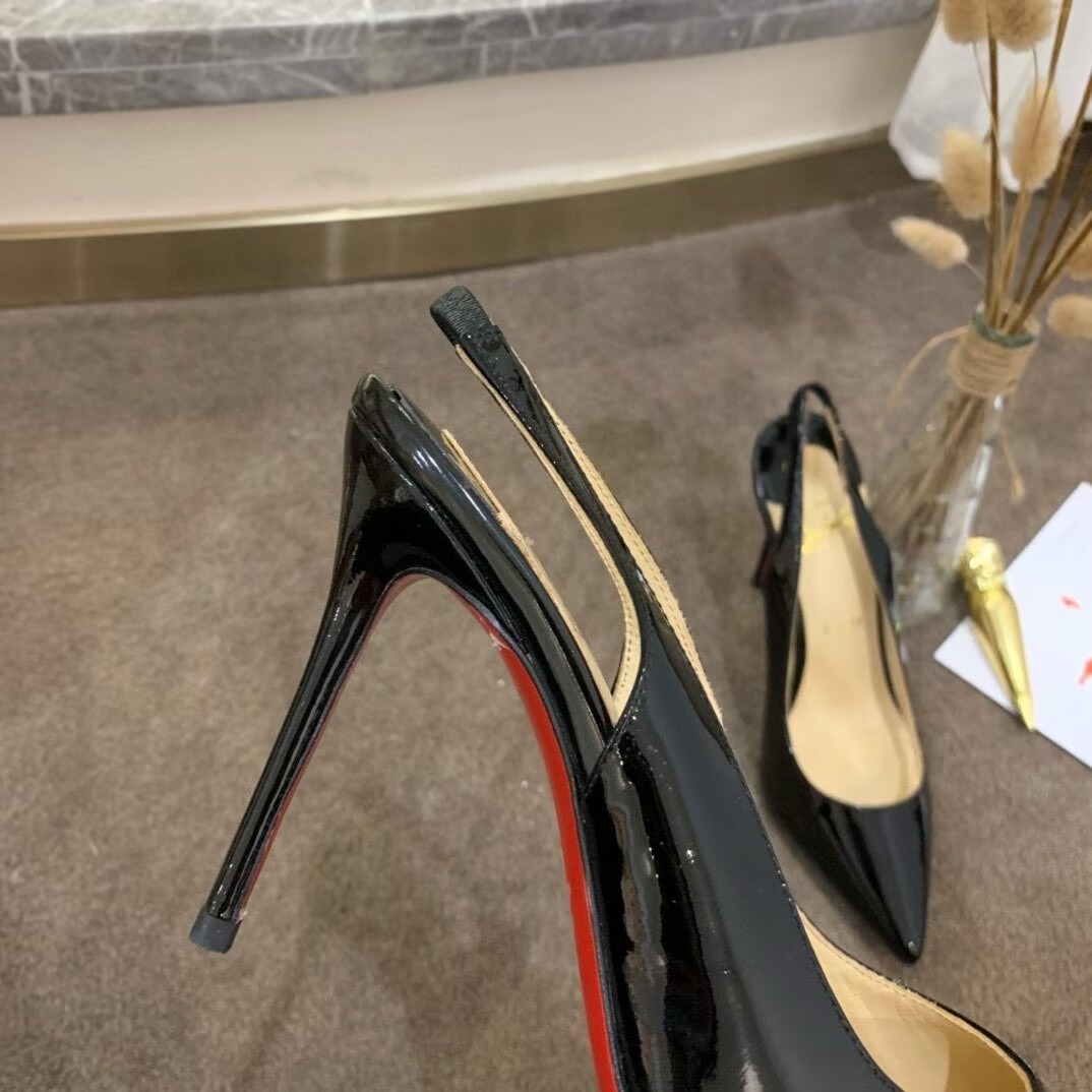 ua chr1st1an louboutin kate sling 100 mm slingback pumps(cusT0mized, no exchange no return, about 15 days)
