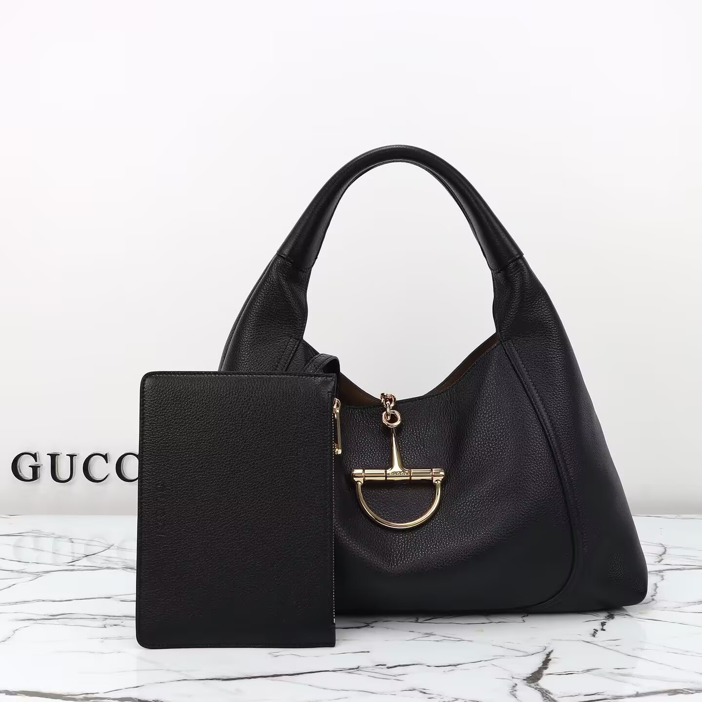Gvc*1 softbit maxi shoulder bag black 46x26x16cm