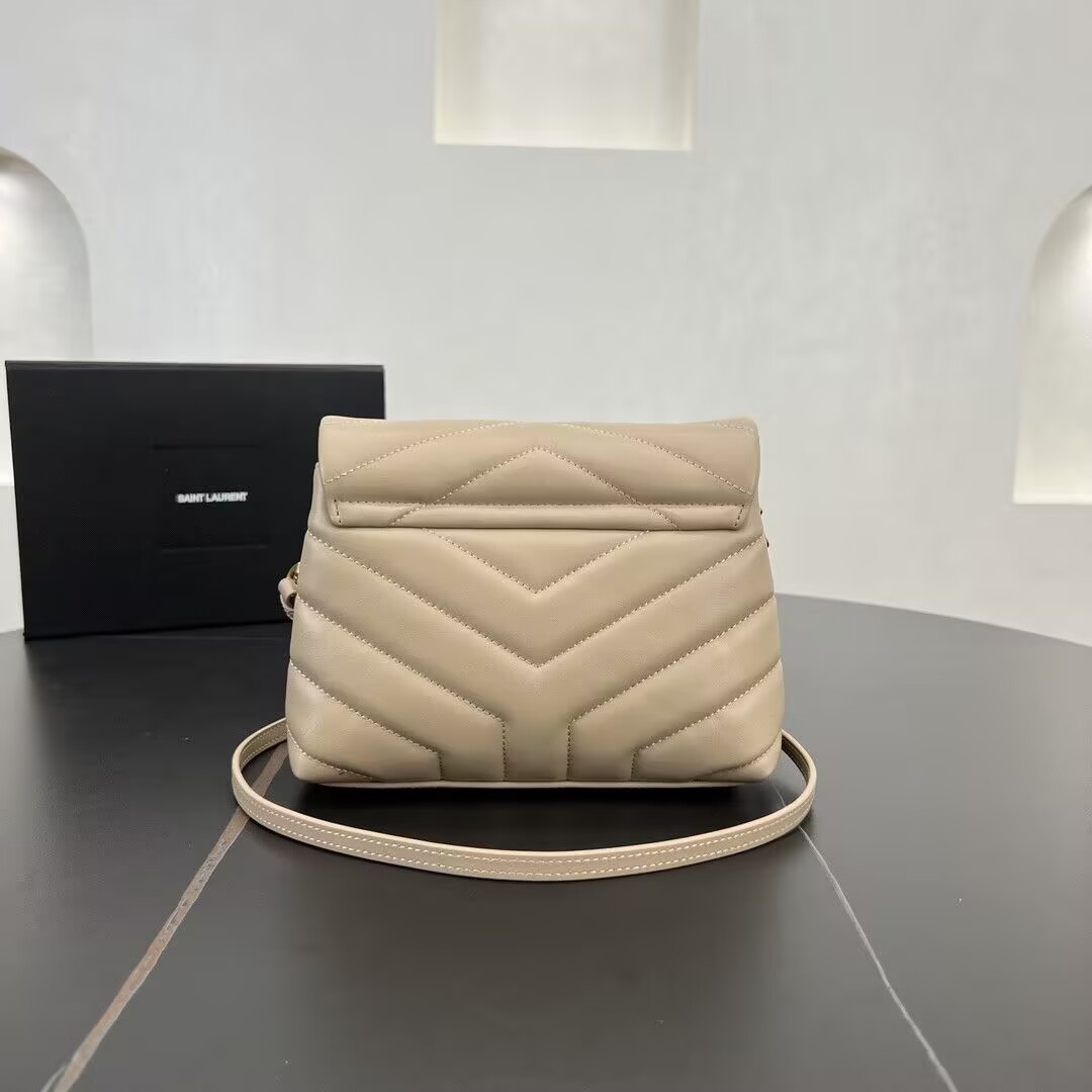 Y51 TOY LOULOU IN QUILTED LEATHER 7.9 X 5.5 X 3 INCHES