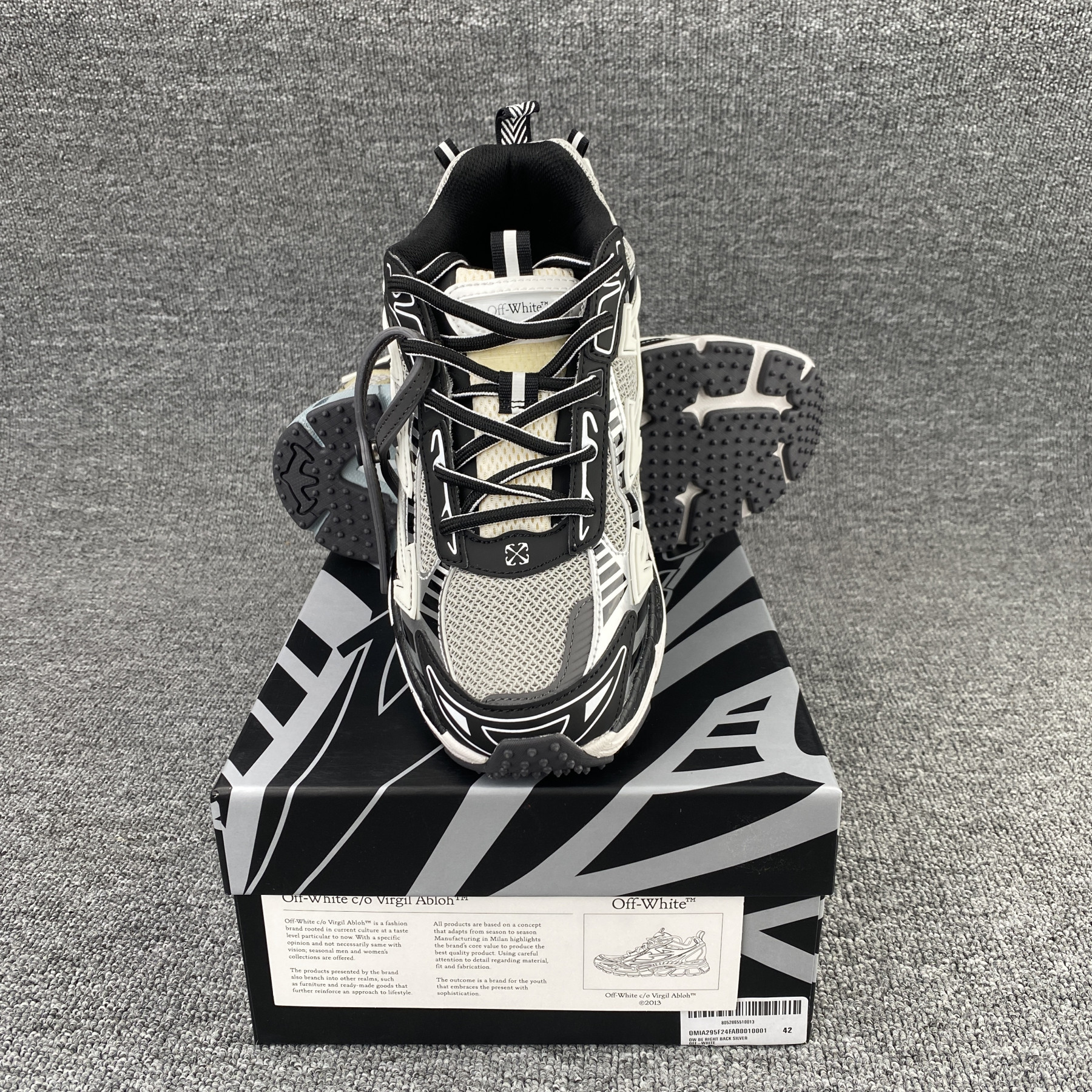 UA Off-White "BE RIGHT BACK"
