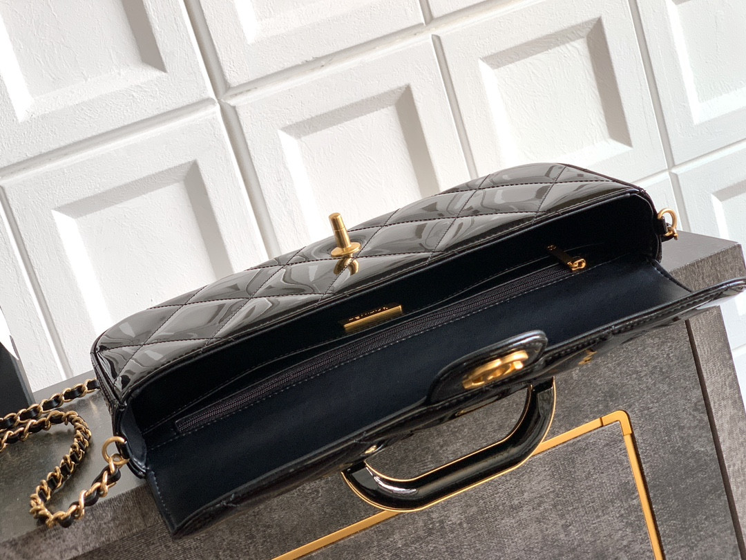 Chanel Large Flap Bag with Top Handle 12.5x30x5cm