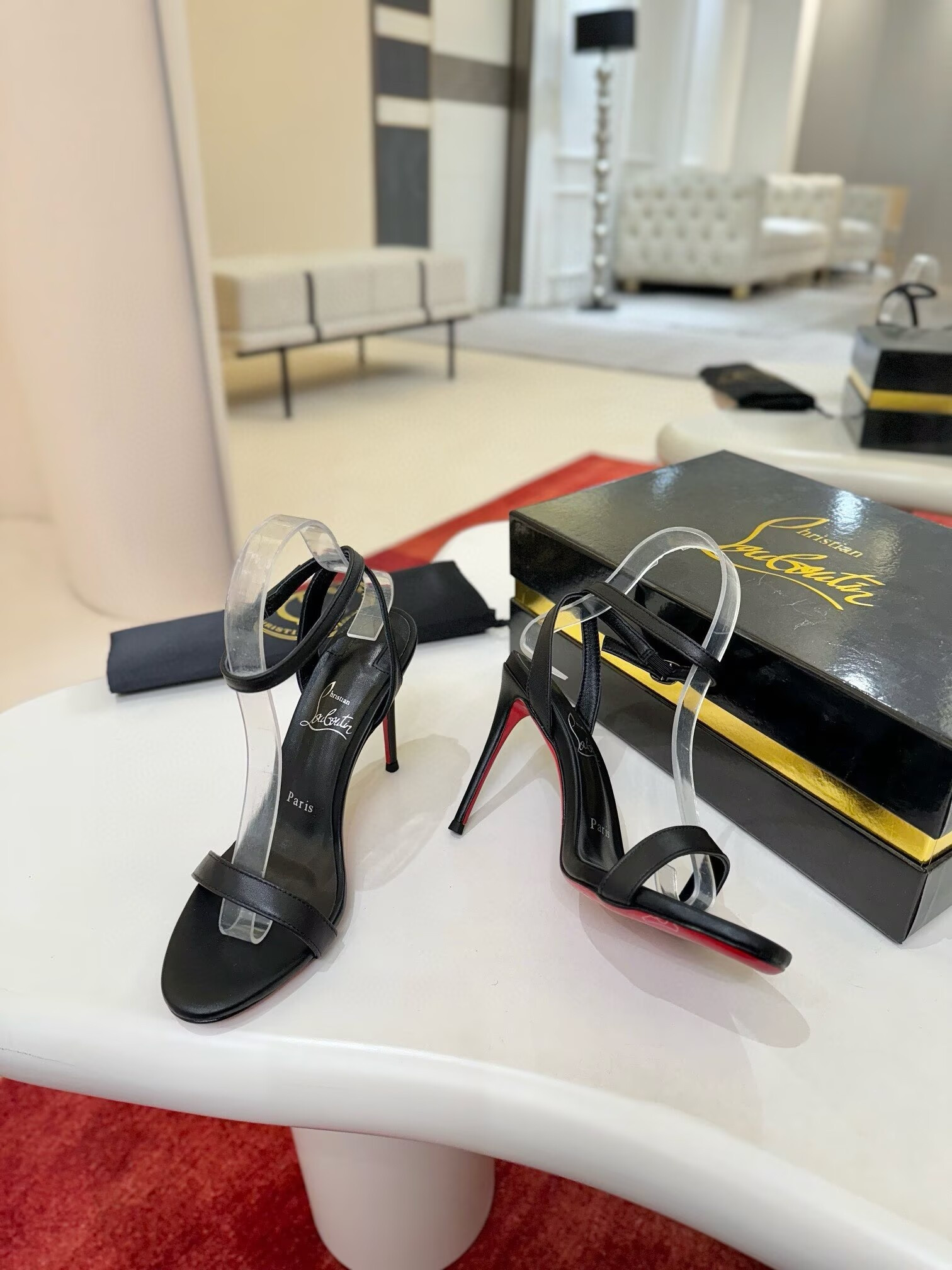 ua Chr1st1an louboutin 100mm sandals