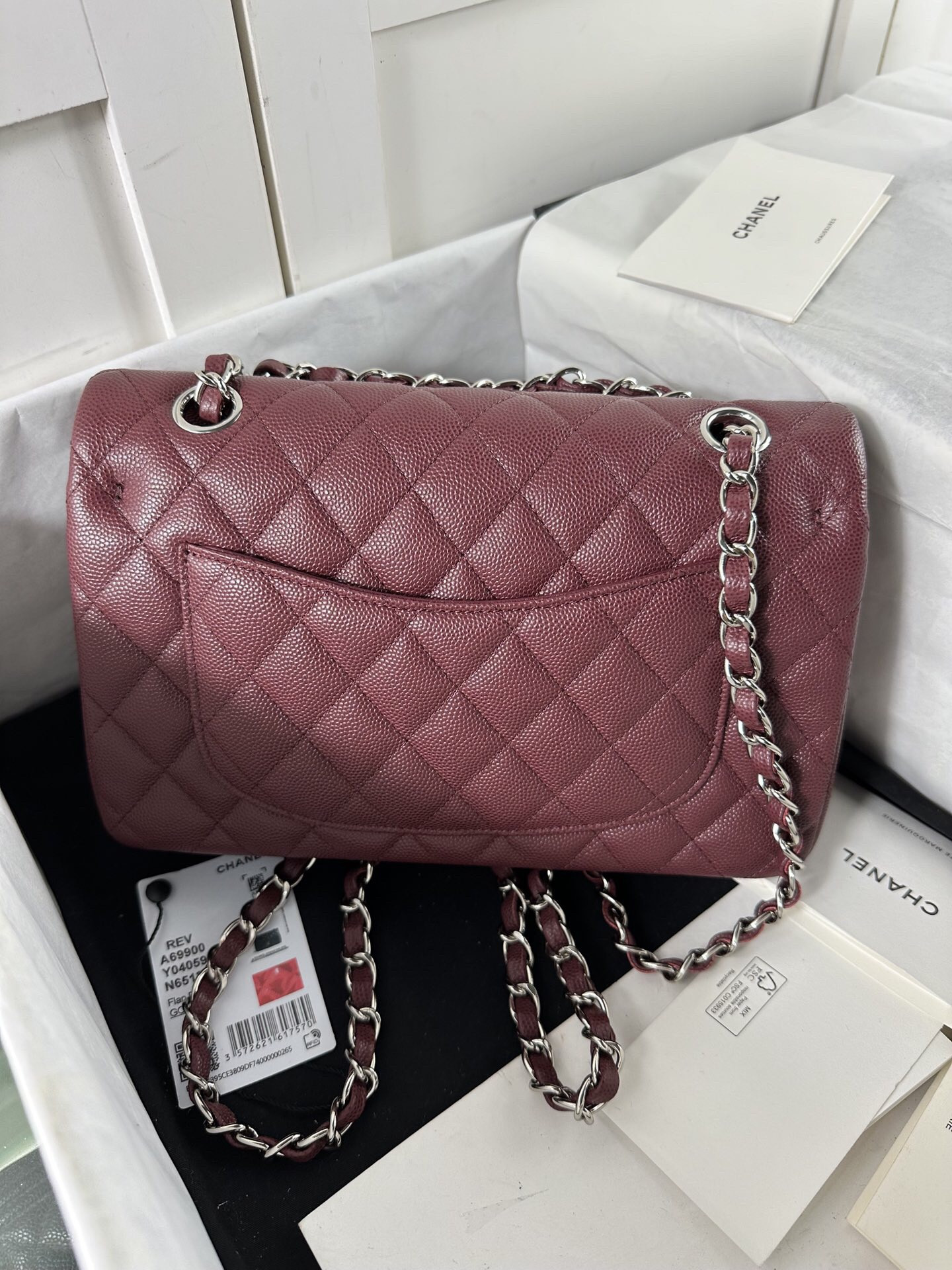 Ch**el CLASSIC 11.12 HANDBAG 14.5×23×6cm