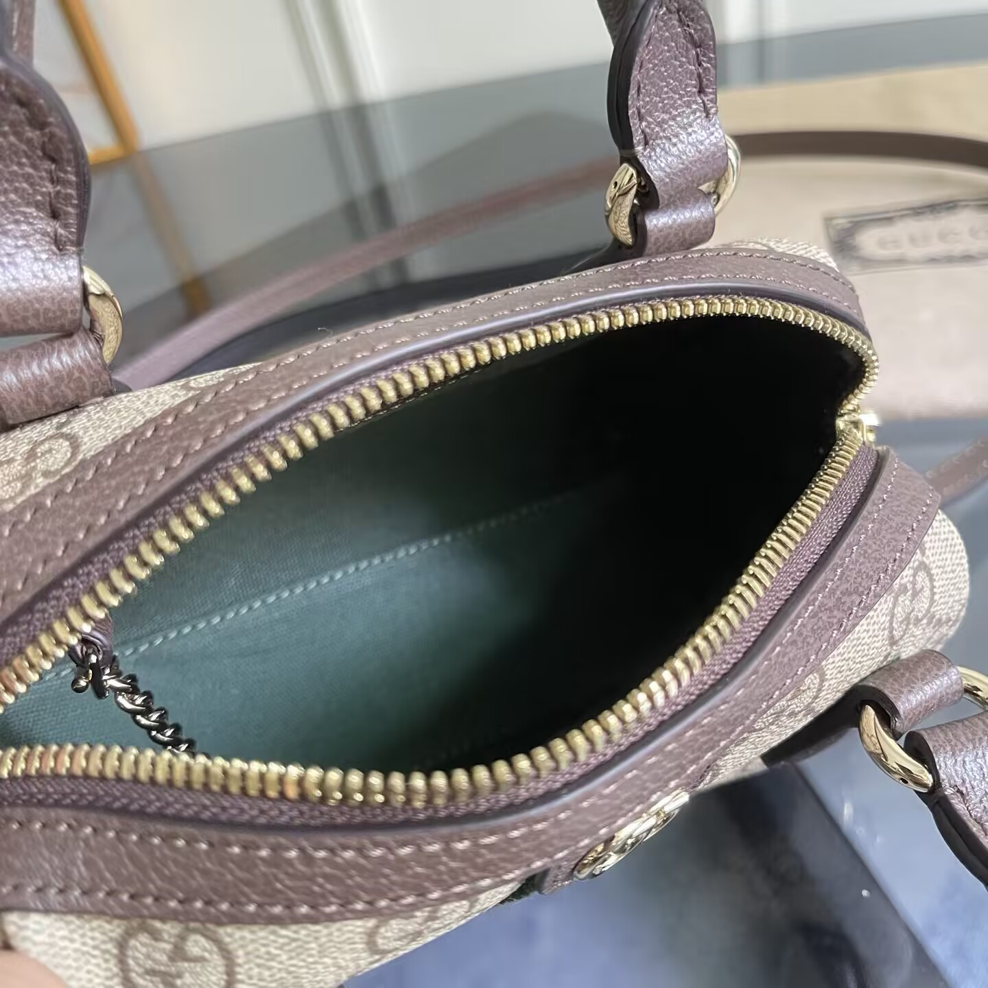 Gvc*1 ophidia mini boston bag 16x10x9cm