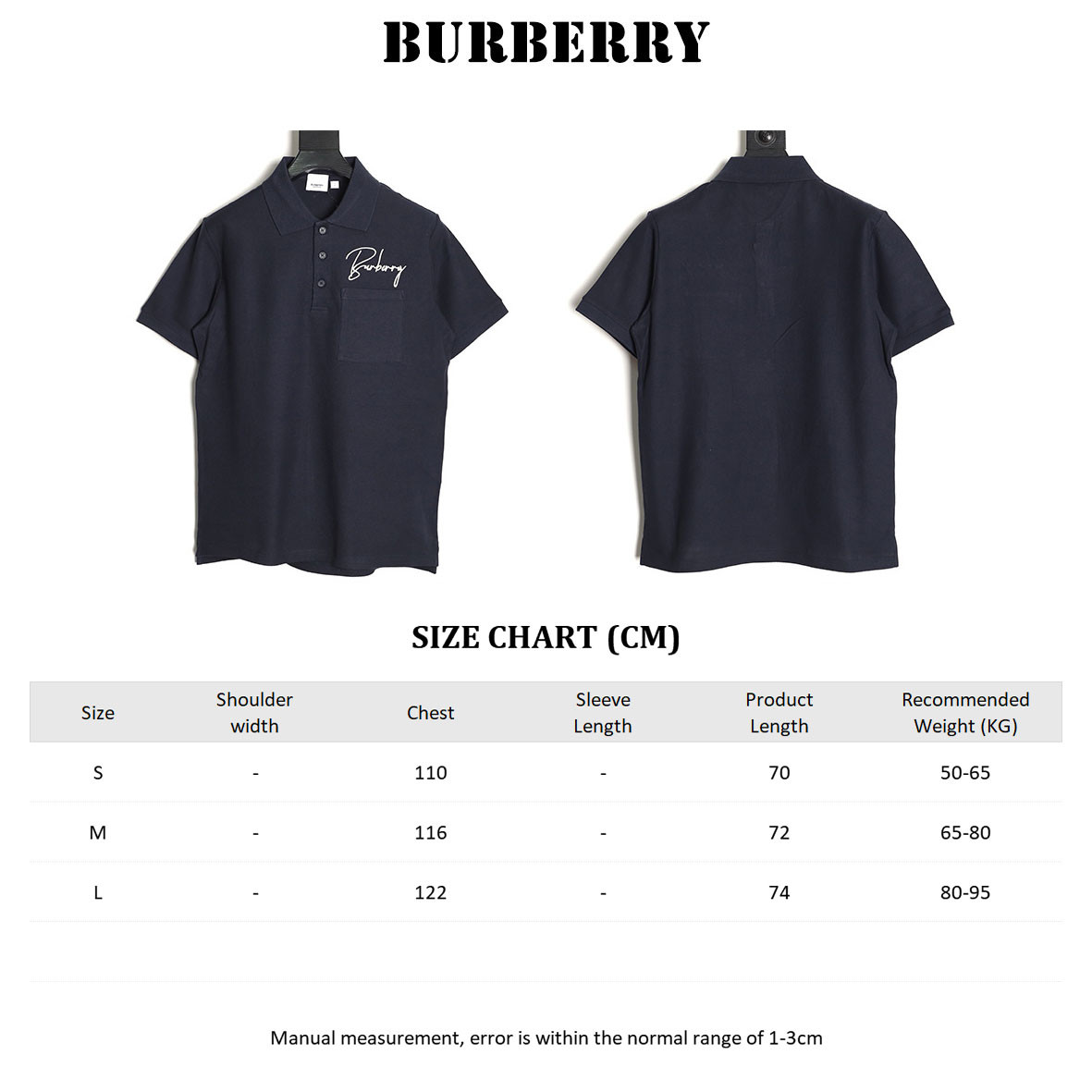 Bv*b*rry short-sleeved polo shirt