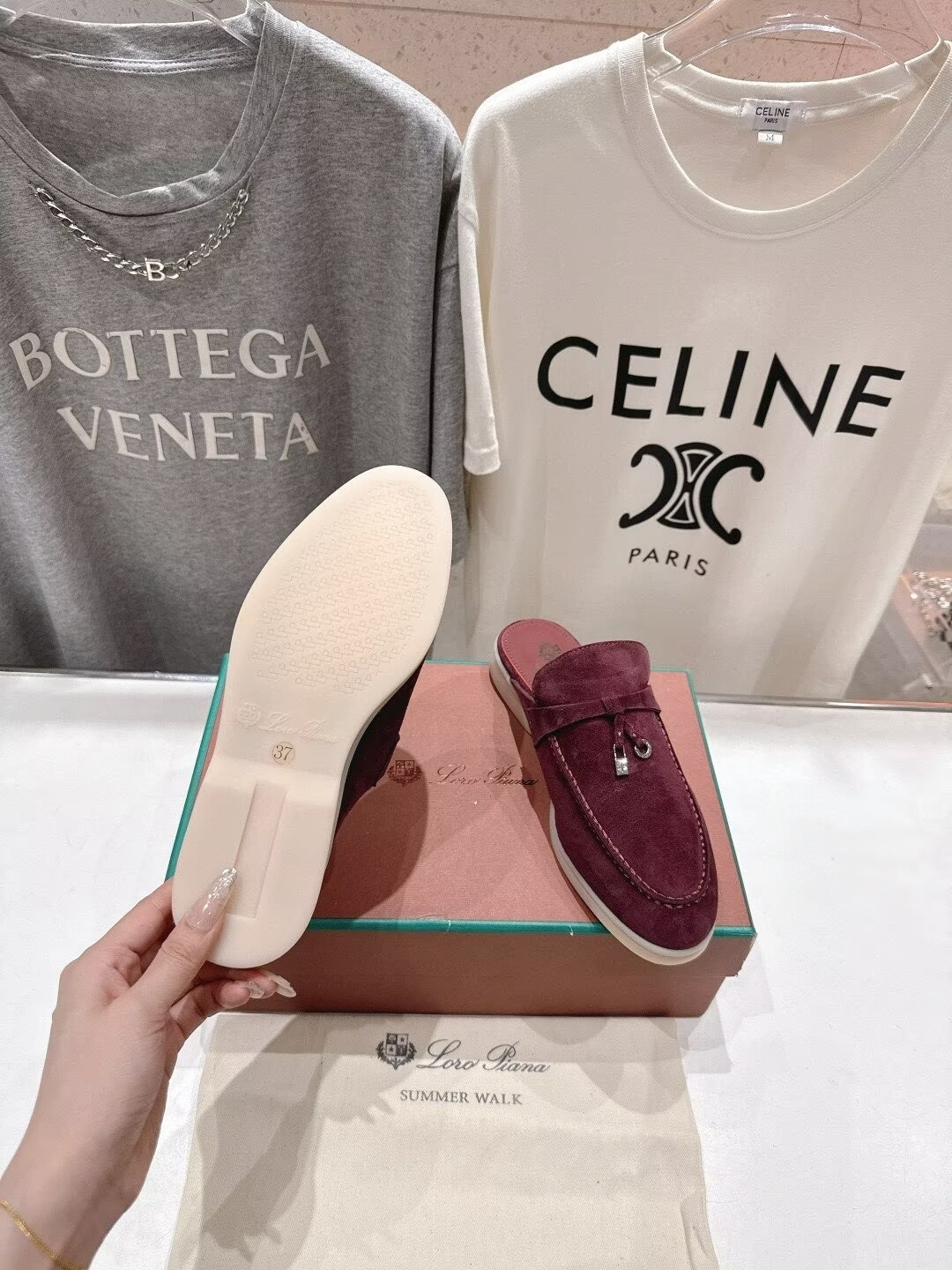 ua L0r0 P1ana babouche charms walk loafers
