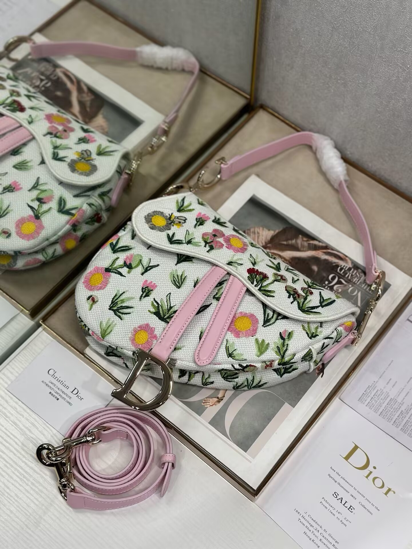 Dior Saddle Bag 25.5x20x6.5cm