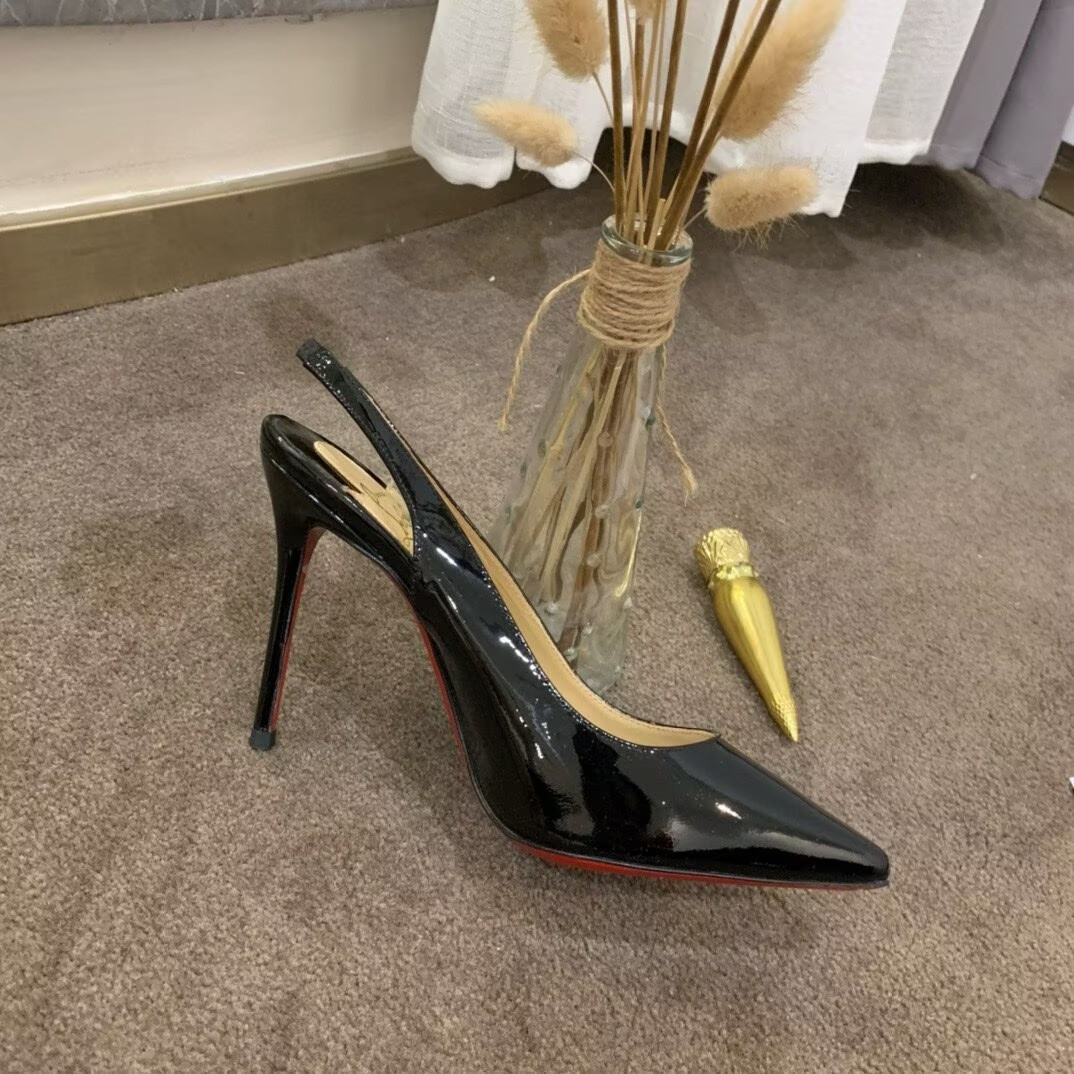 ua chr1st1an louboutin kate sling 100 mm slingback pumps(cusT0mized, no exchange no return, about 15 days)