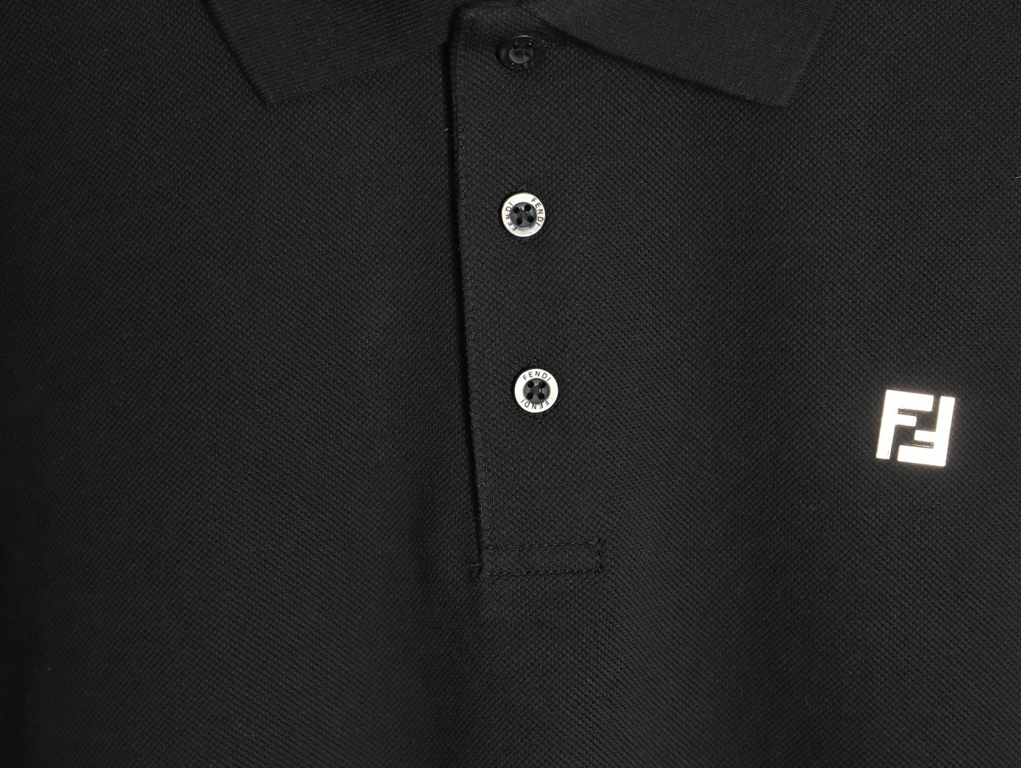 F**di 26ss short-sleeved polo shirt