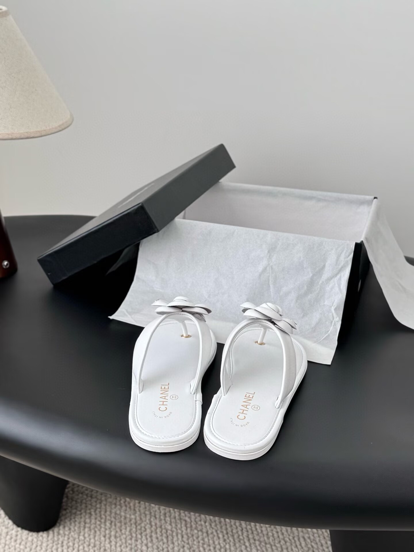 UA Chanel Thongs Slides