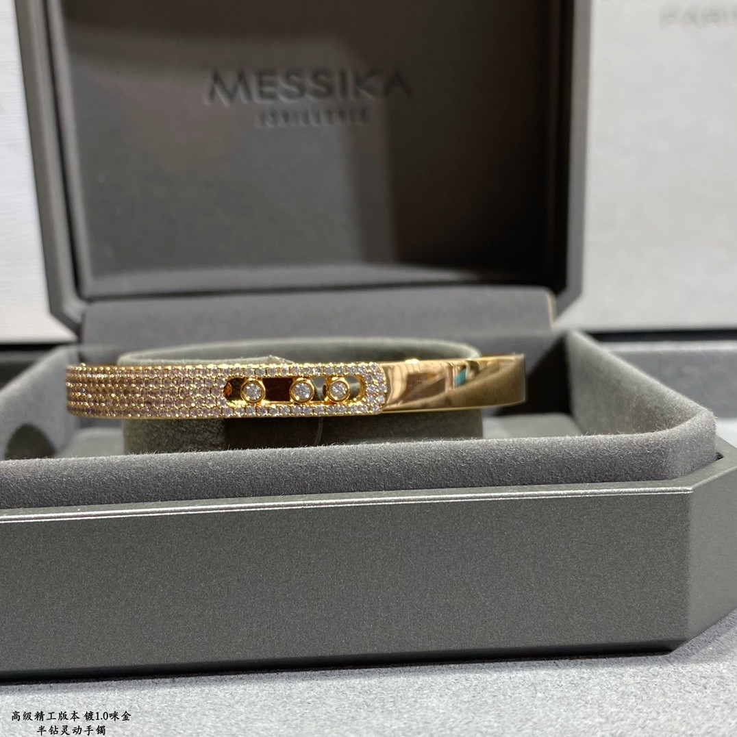 Mes1kaa half-set d1am0nd bracelet