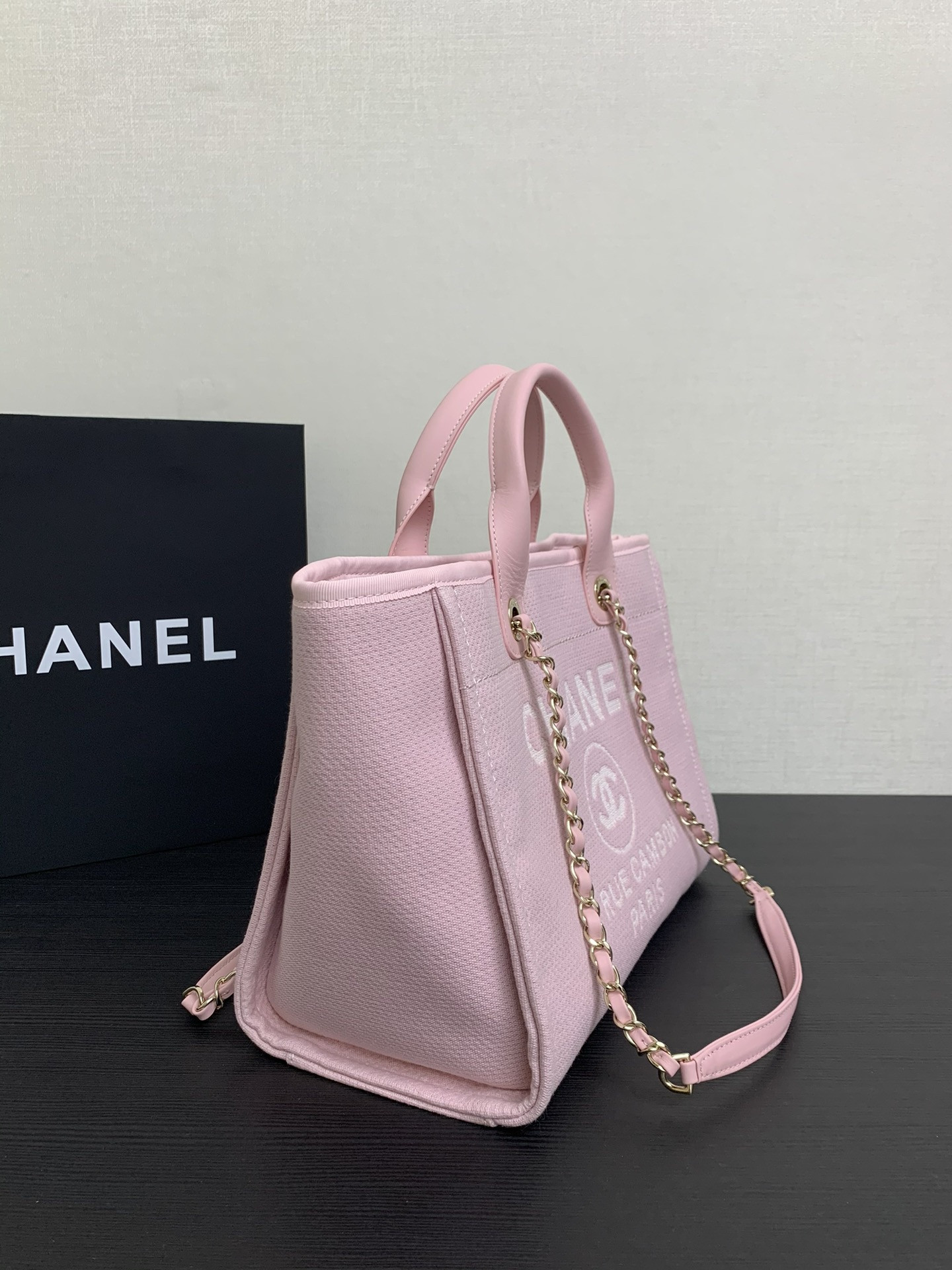 Ch**el Deauville Tote Shopping Bag 39x13x22cm