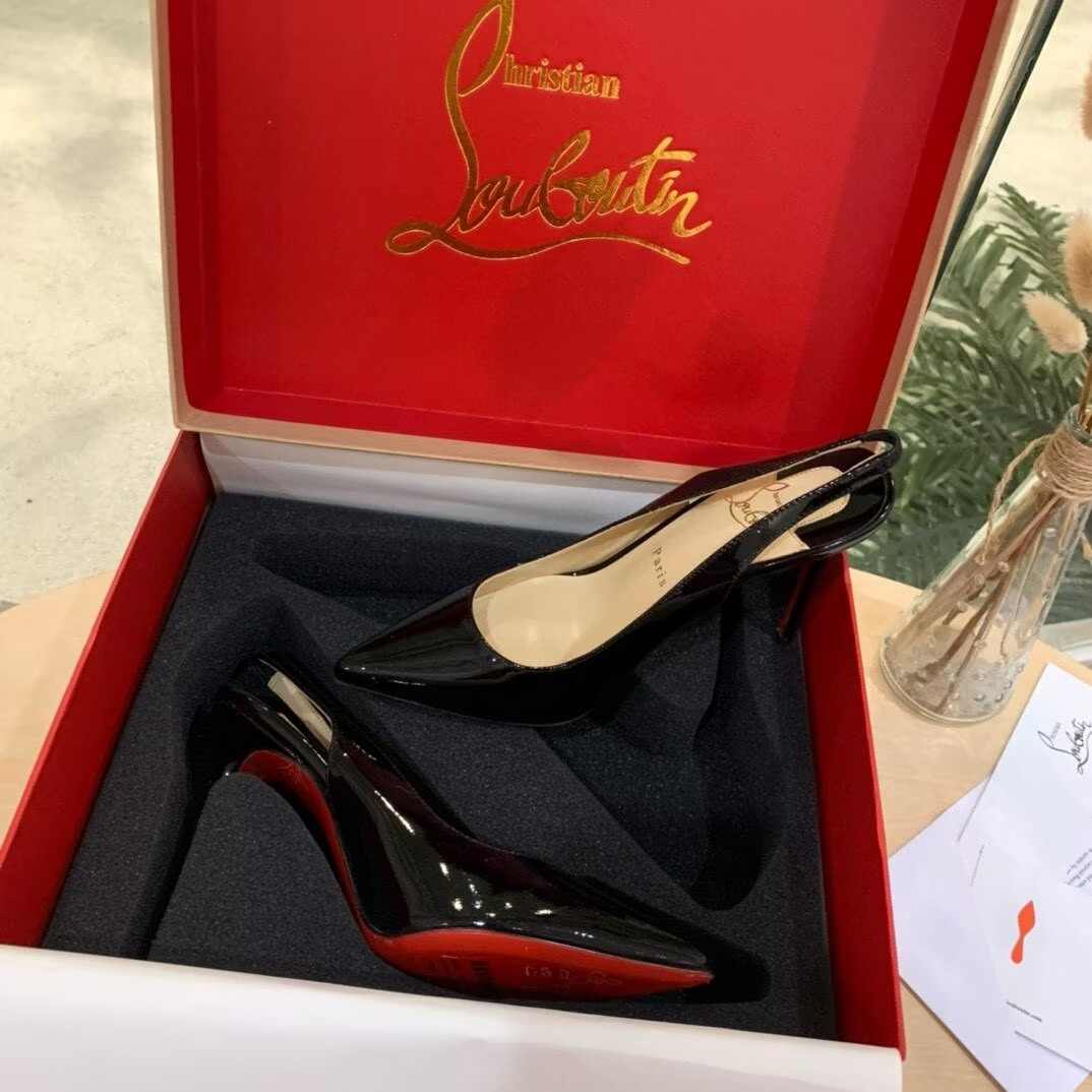 ua chr1st1an louboutin kate sling 100 mm slingback pumps(cusT0mized, no exchange no return, about 15 days)