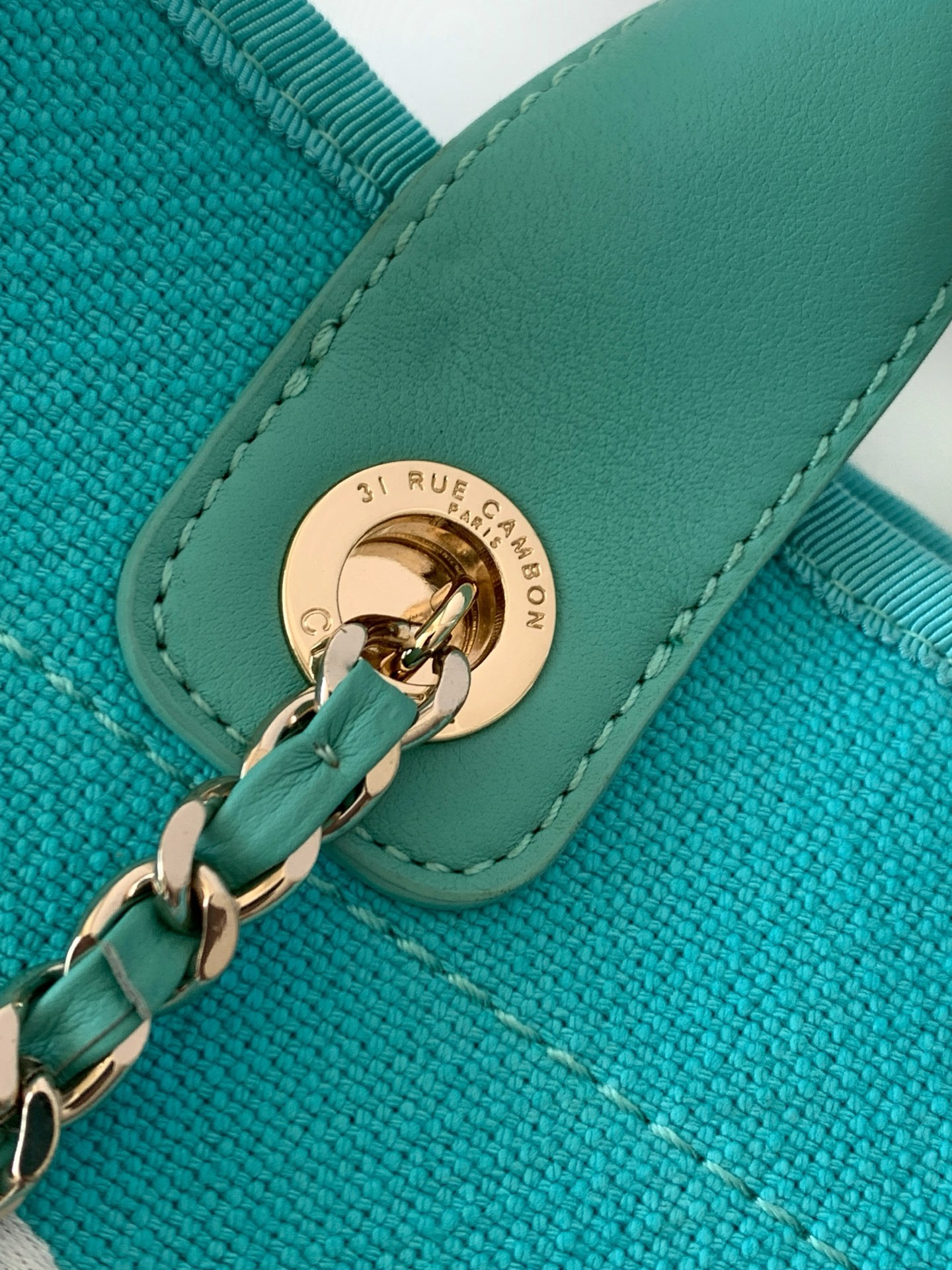 Chanel Deauville Tote Shopping Bag 33x22x13cm