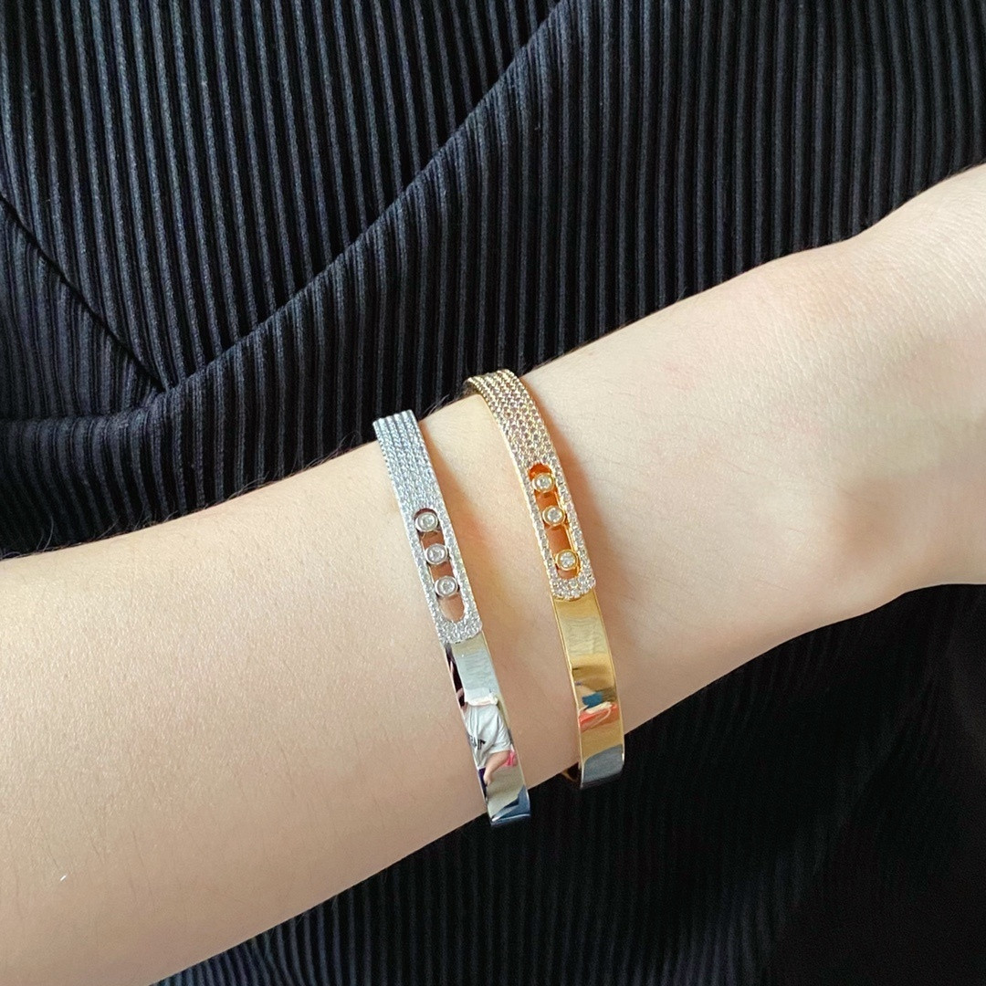 Mes1kaa half-set d1am0nd bracelet